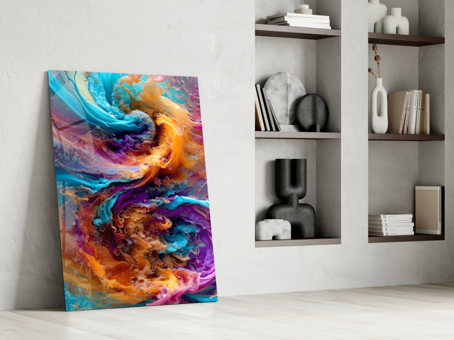 Color Dance Glass Wall Art - Image 6