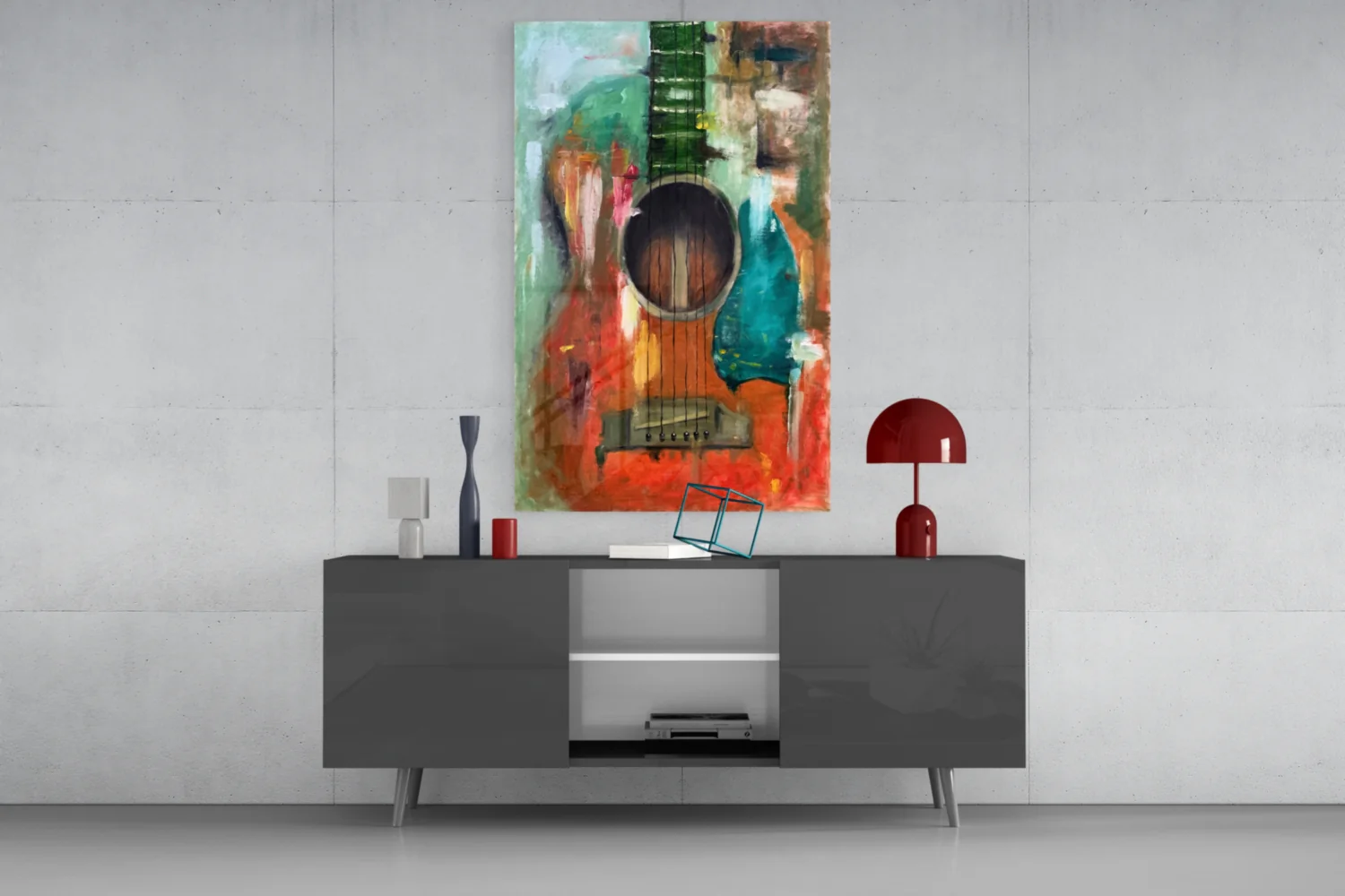 Guitar Glass Wall Art - Image 8