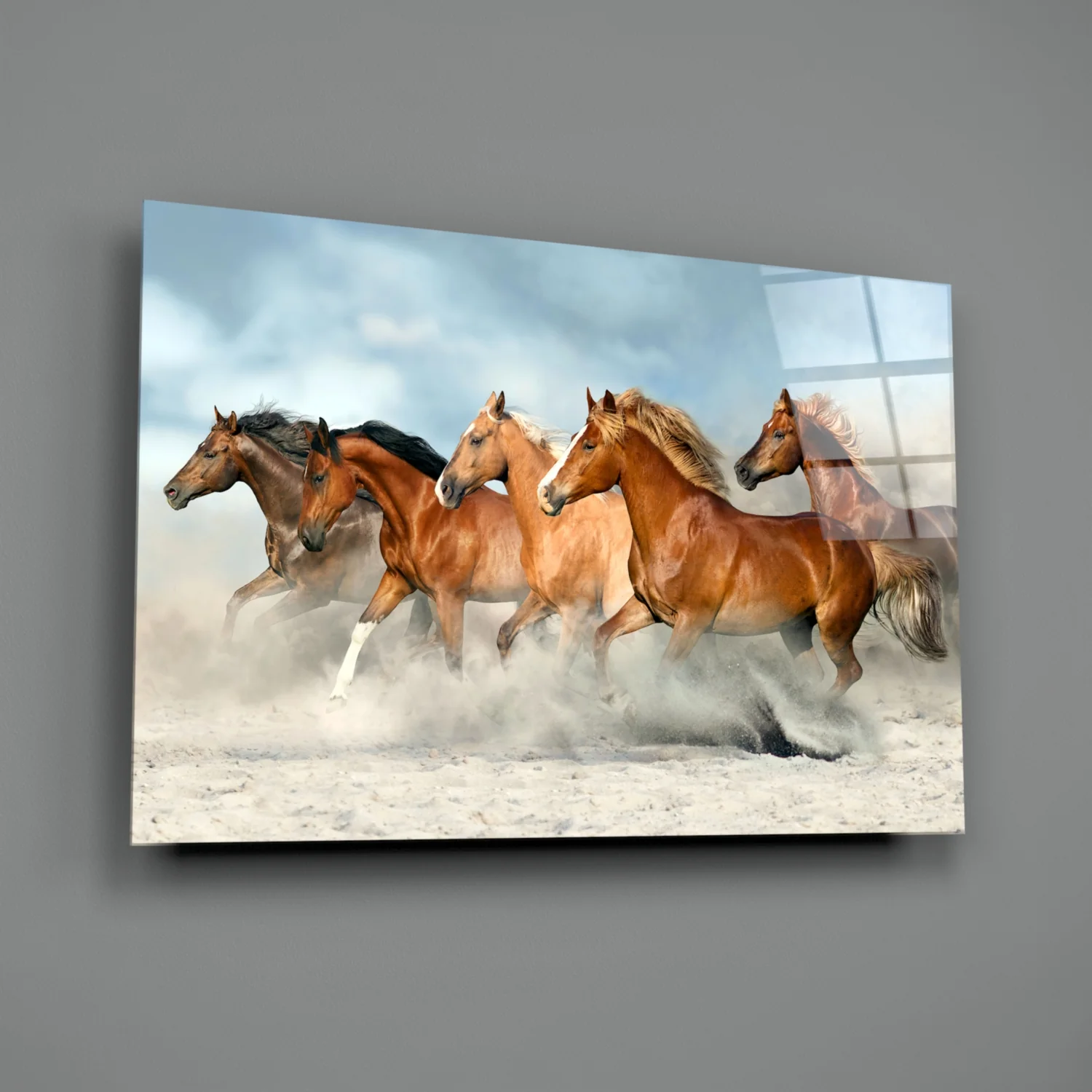 Horses Glass Wall Art - Image 2