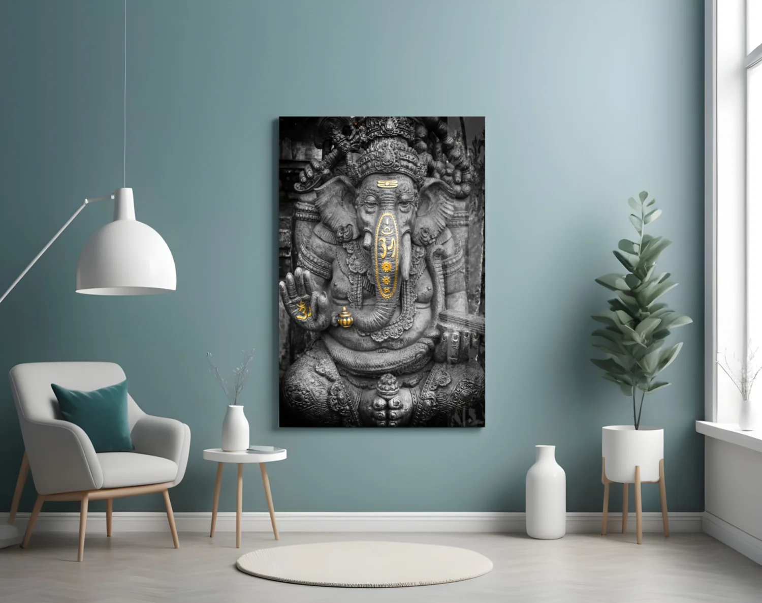 Ganesha Glass Wall Art - Image 4