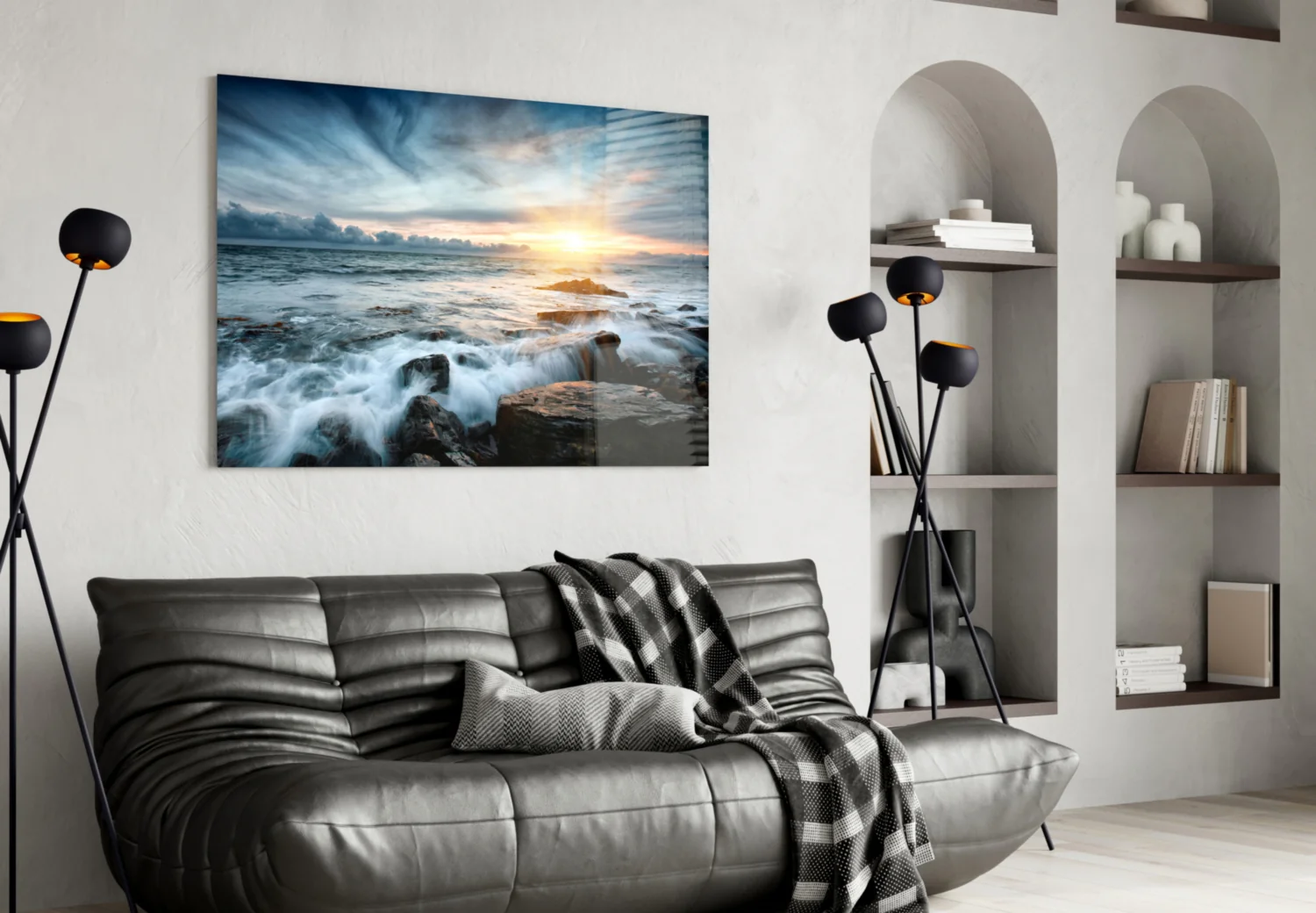 Sunset Glass Wall Art - Image 4