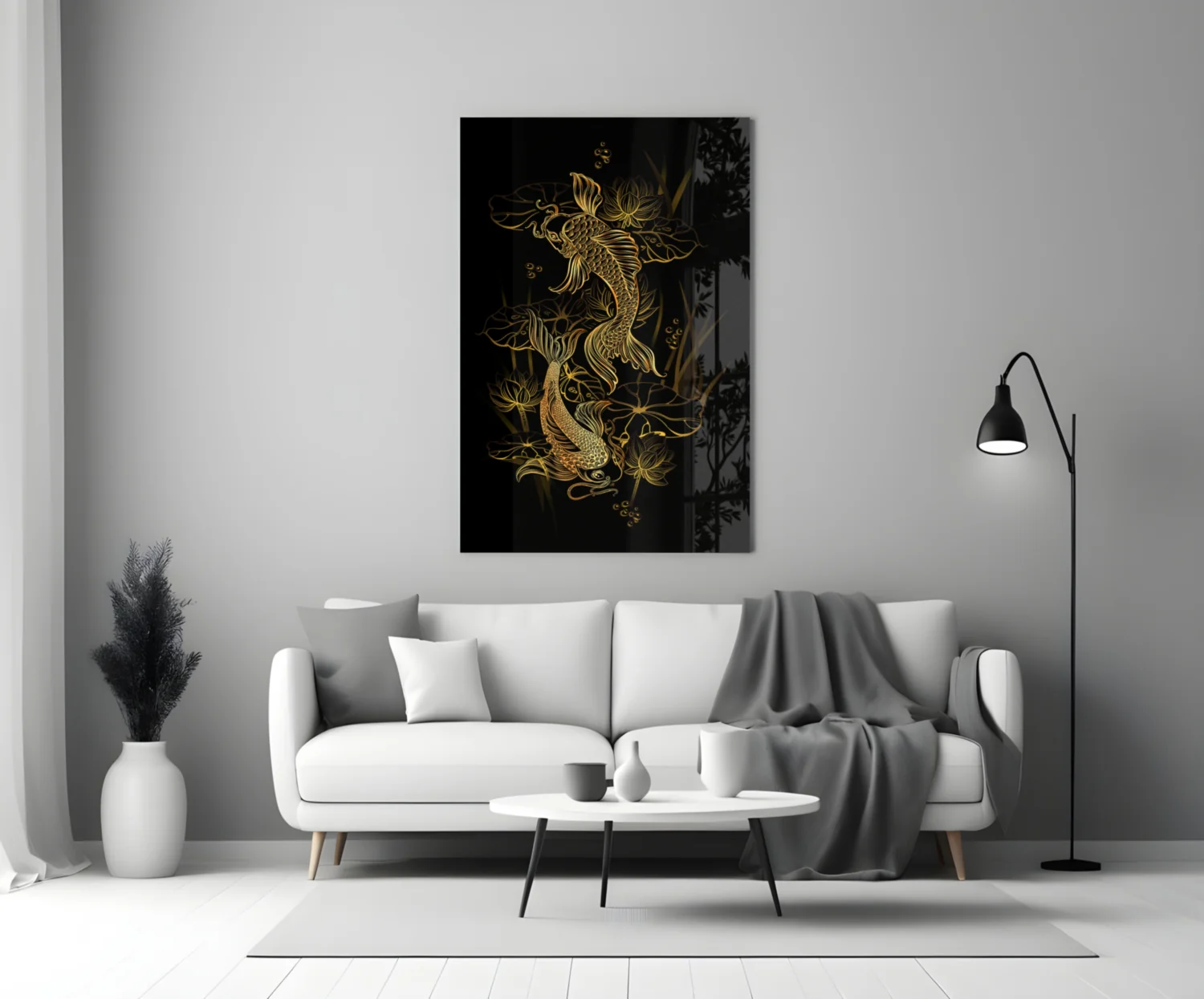 Ying Yang Glass Wall Art - Image 3