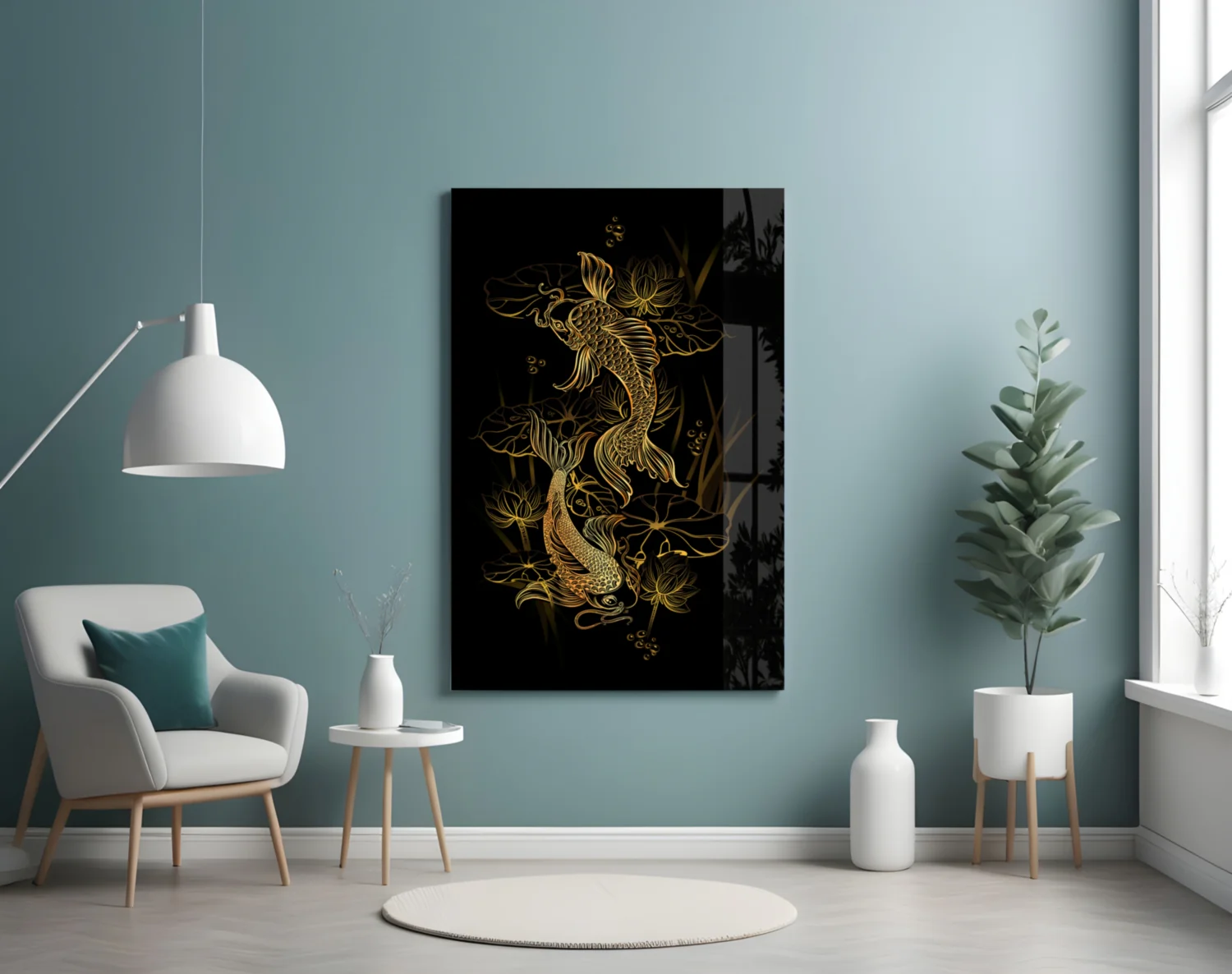 Ying Yang Glass Wall Art - Image 4