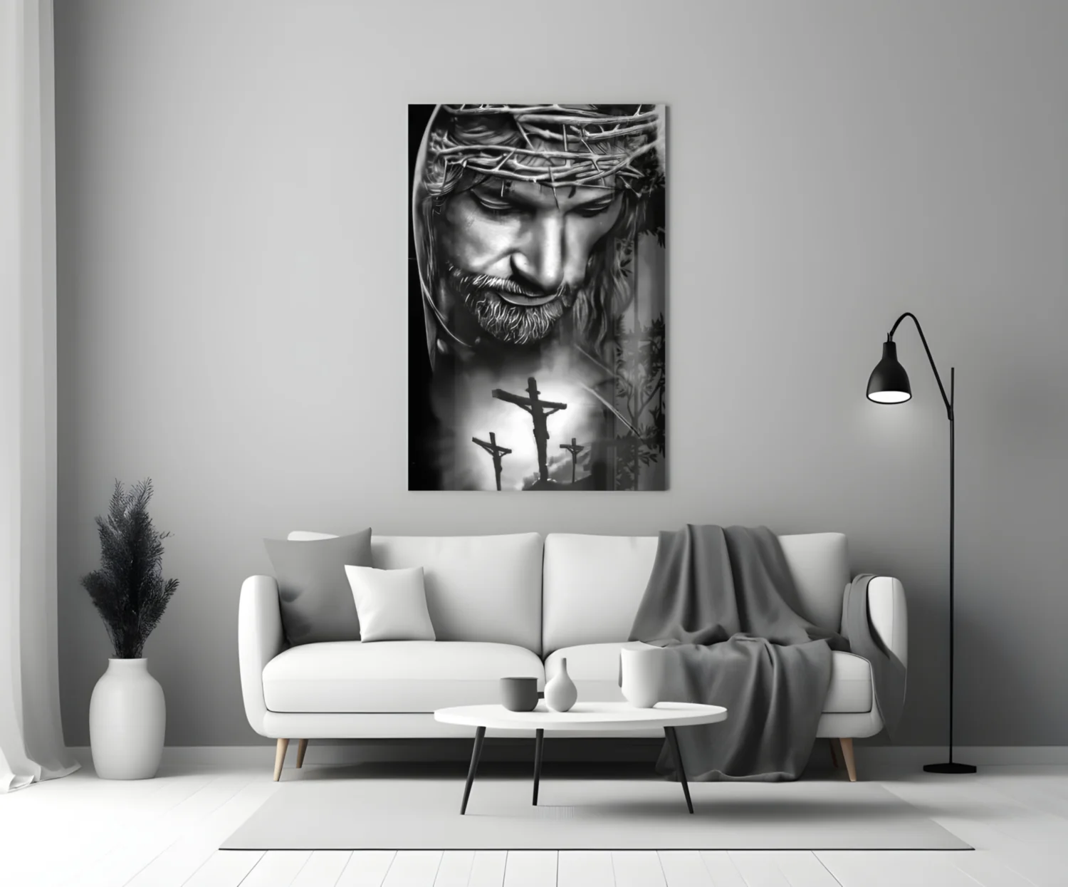 Jesus Glass Wall Art - Image 3