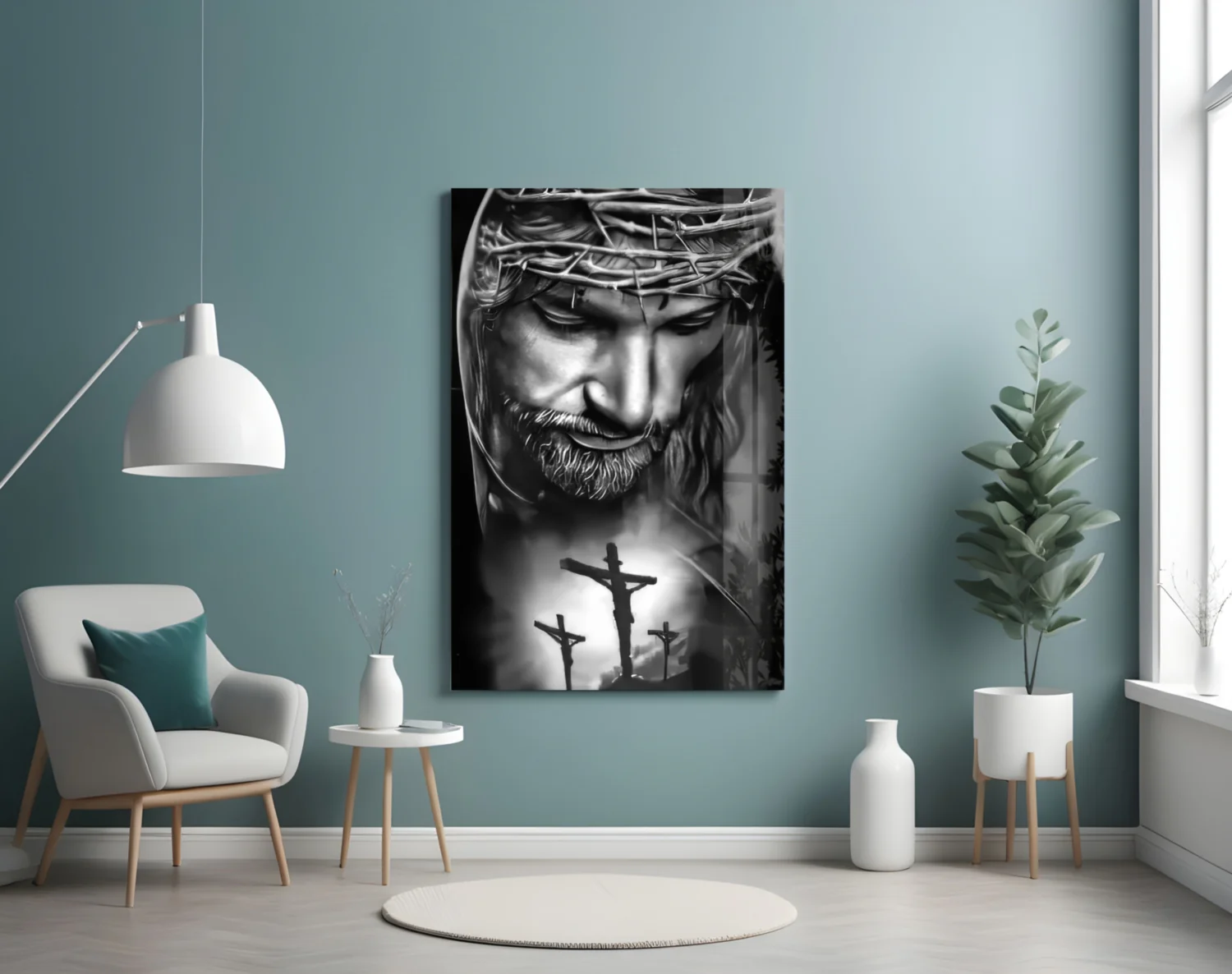 Jesus Glass Wall Art - Image 4