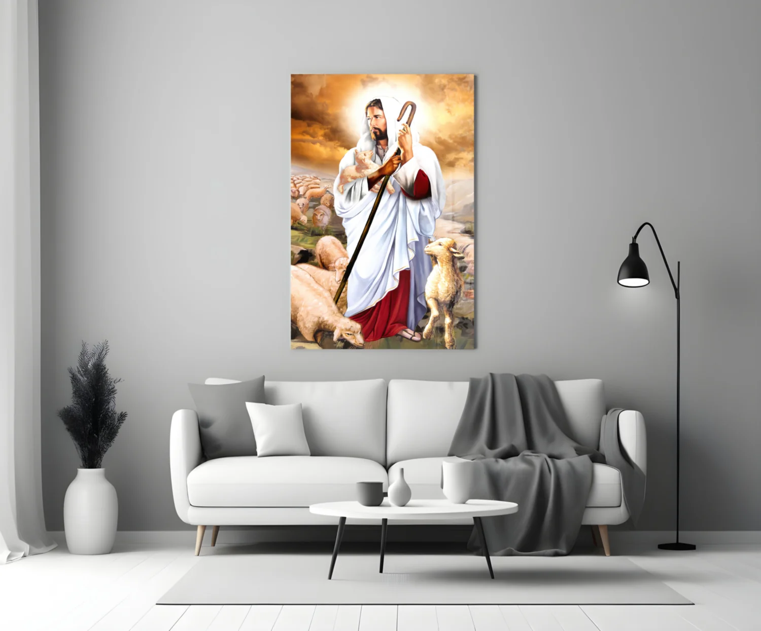 Jesus Glass Wall Art - Image 3