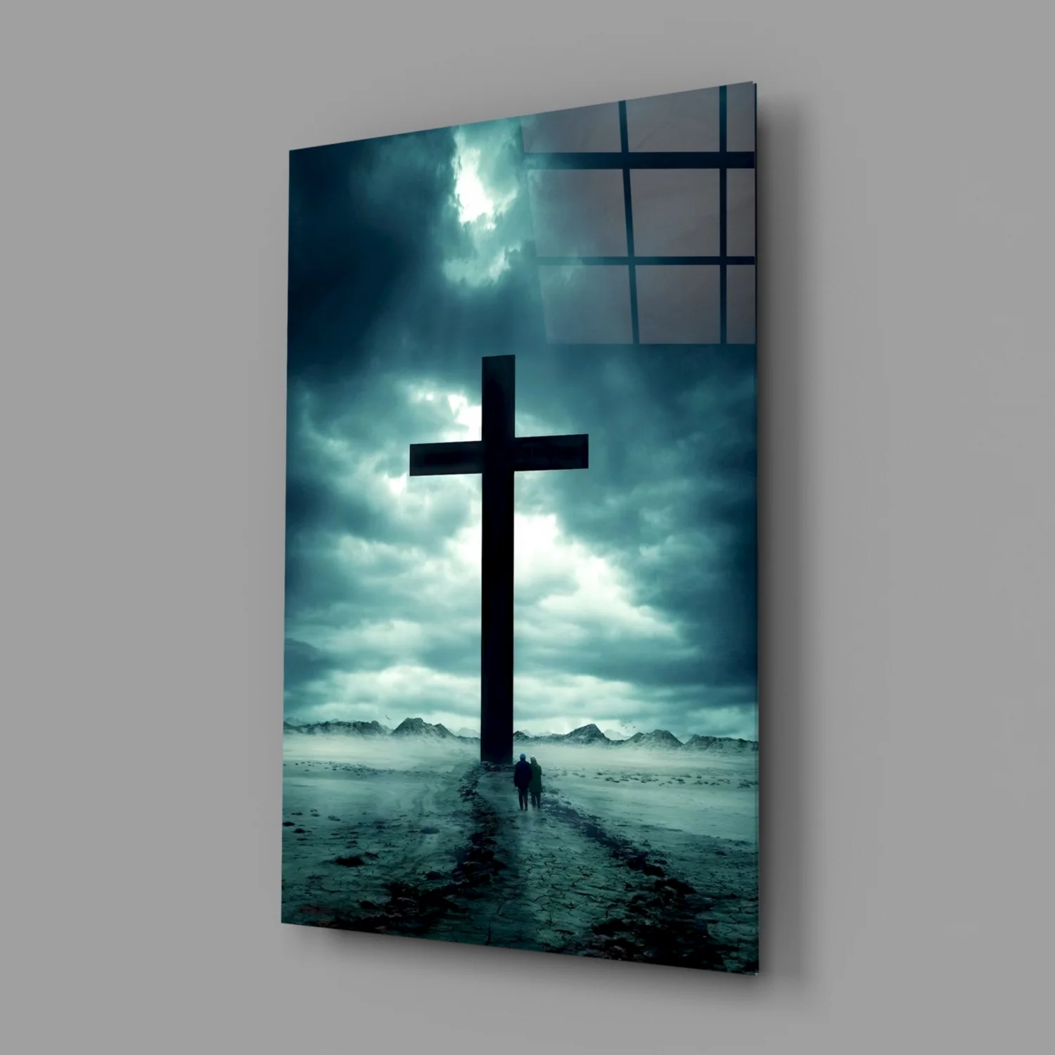 Cross Glass Wall Art - Image 2