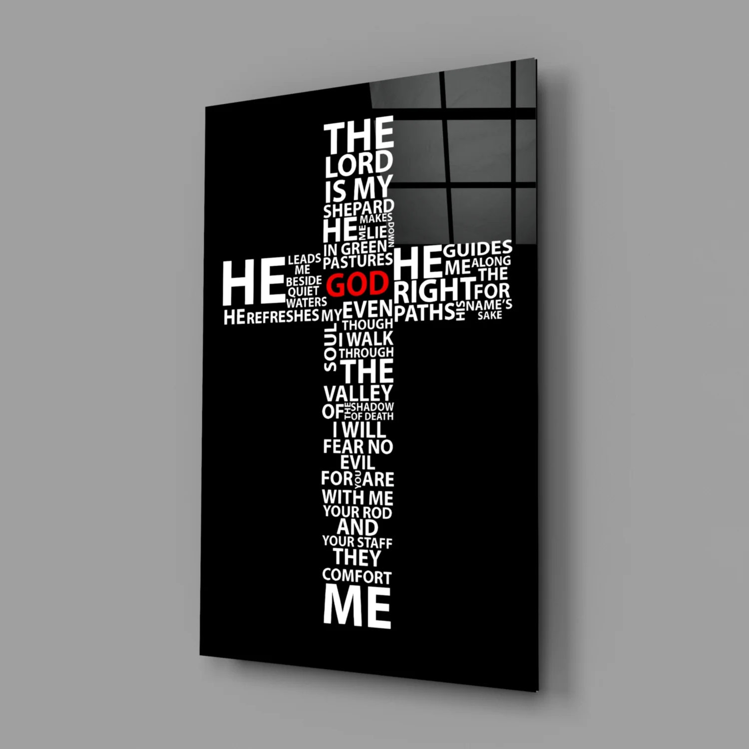 Cross Glass Wall Art - Image 2