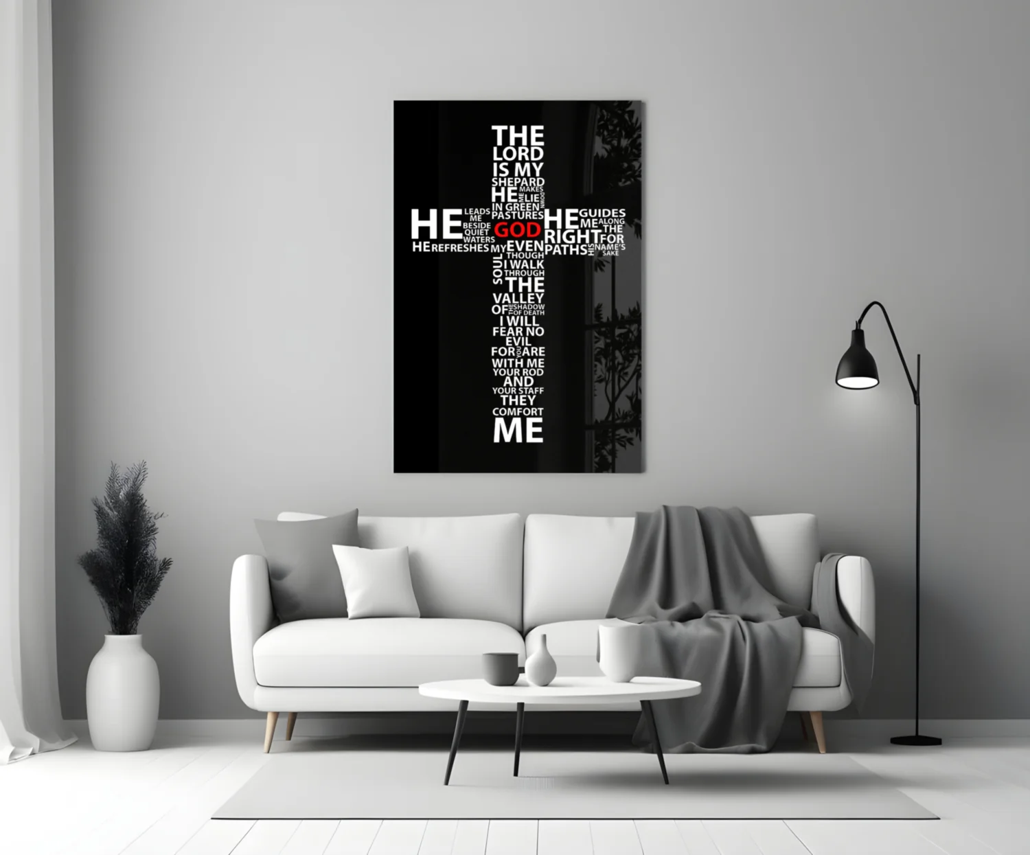 Cross Glass Wall Art - Image 3