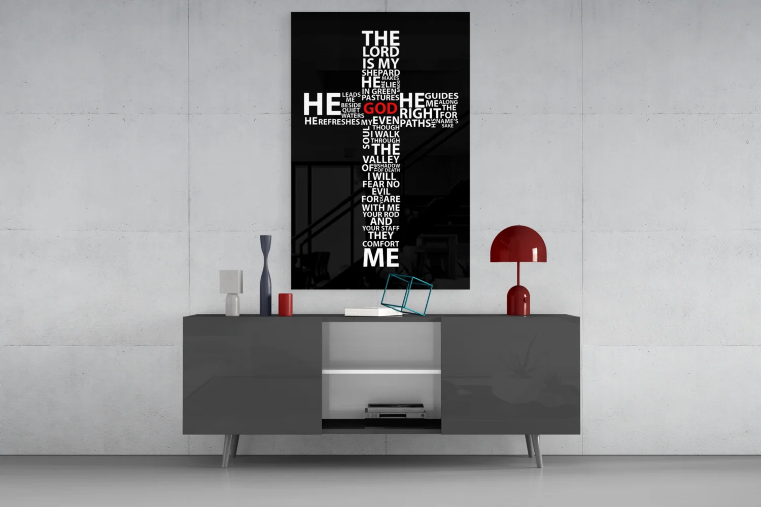 Cross Glass Wall Art - Image 8