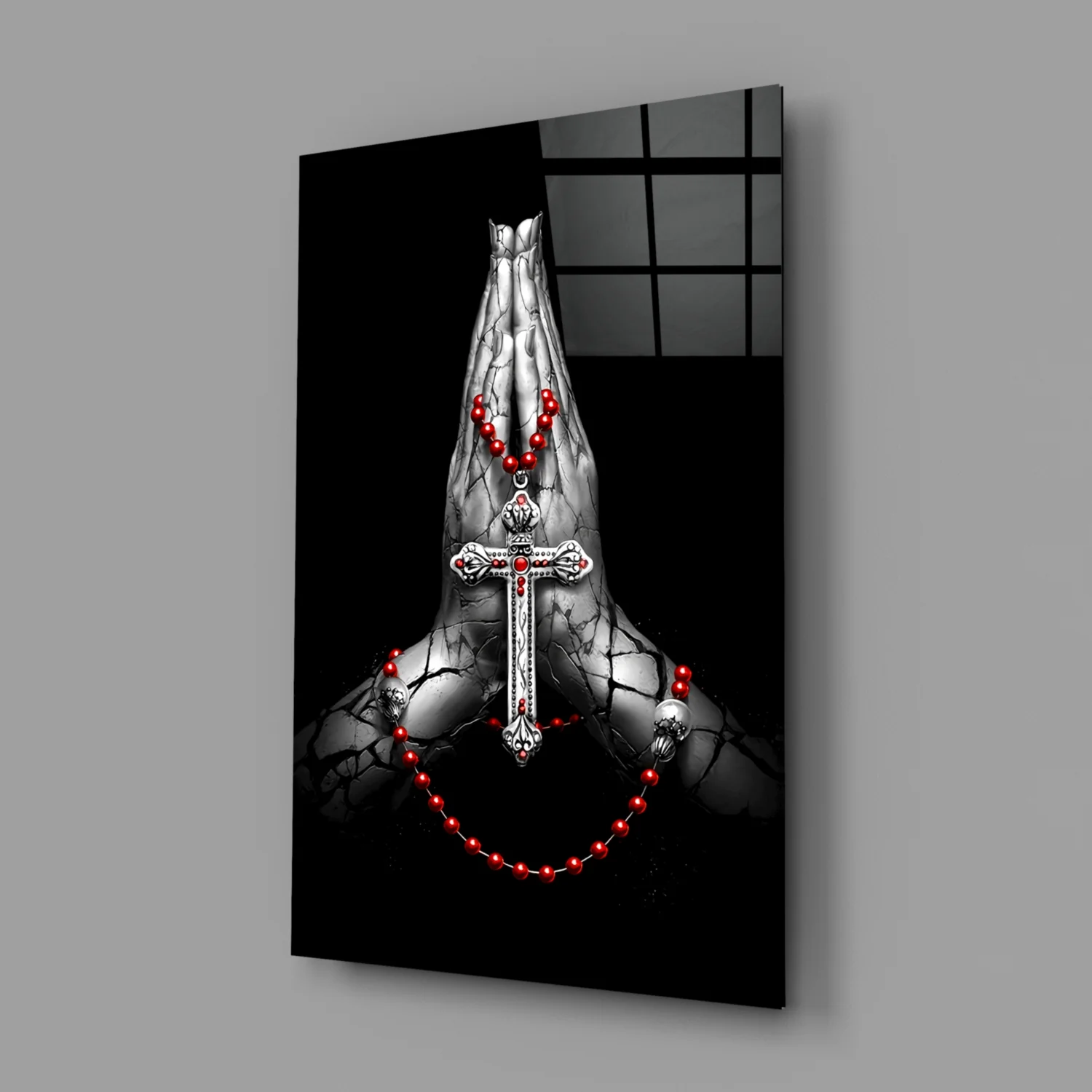 Cross Glass Wall Art - Image 2