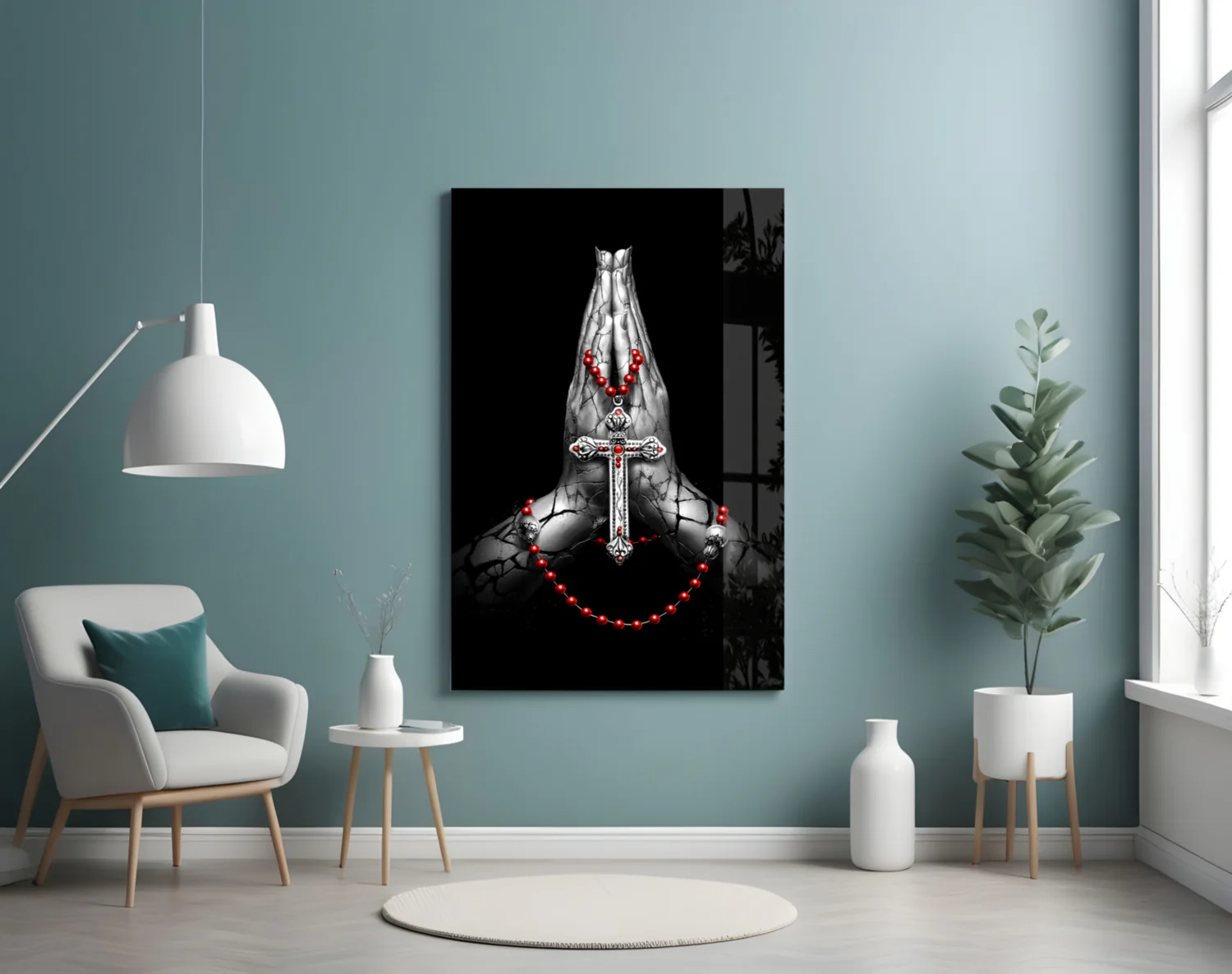 Cross Glass Wall Art - Image 4