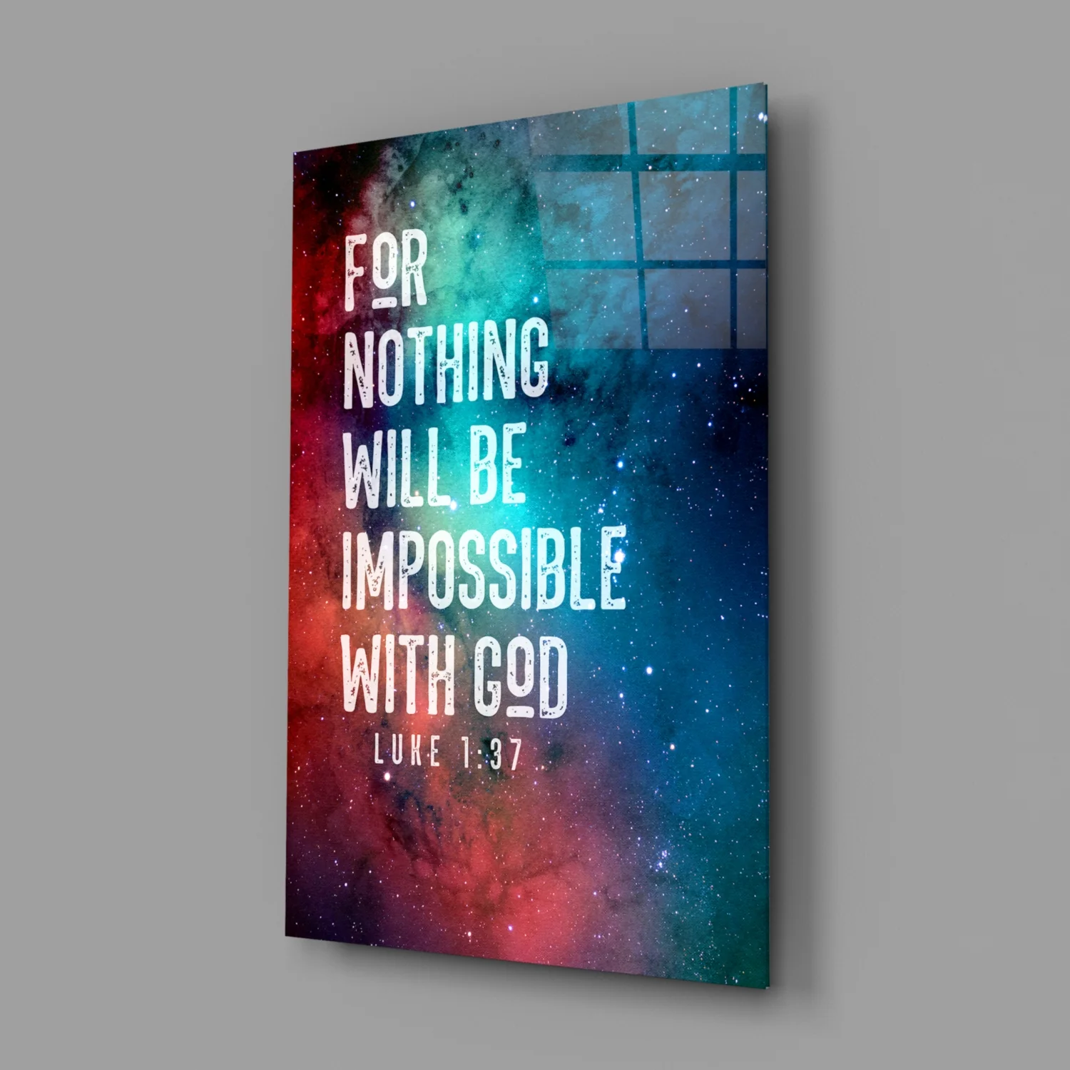 Nothing Impossible Glass Wall Art - Image 2