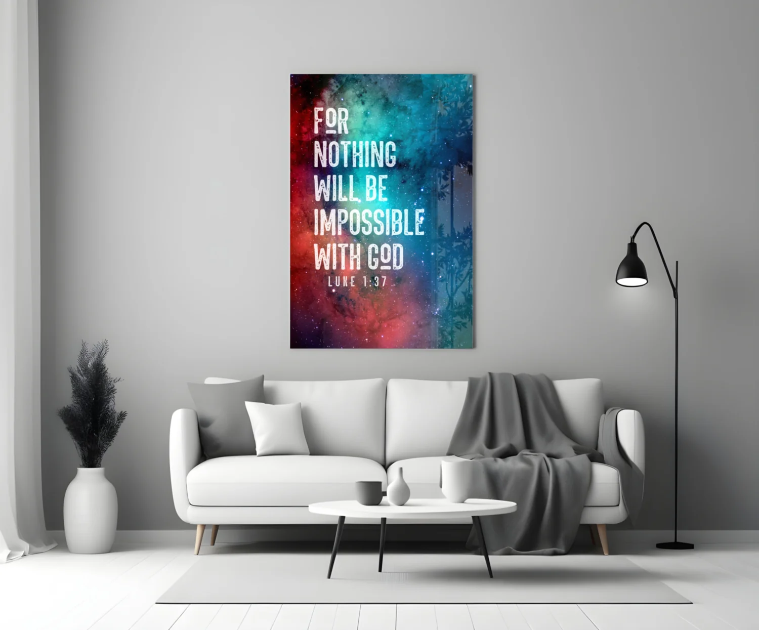 Nothing Impossible Glass Wall Art - Image 3