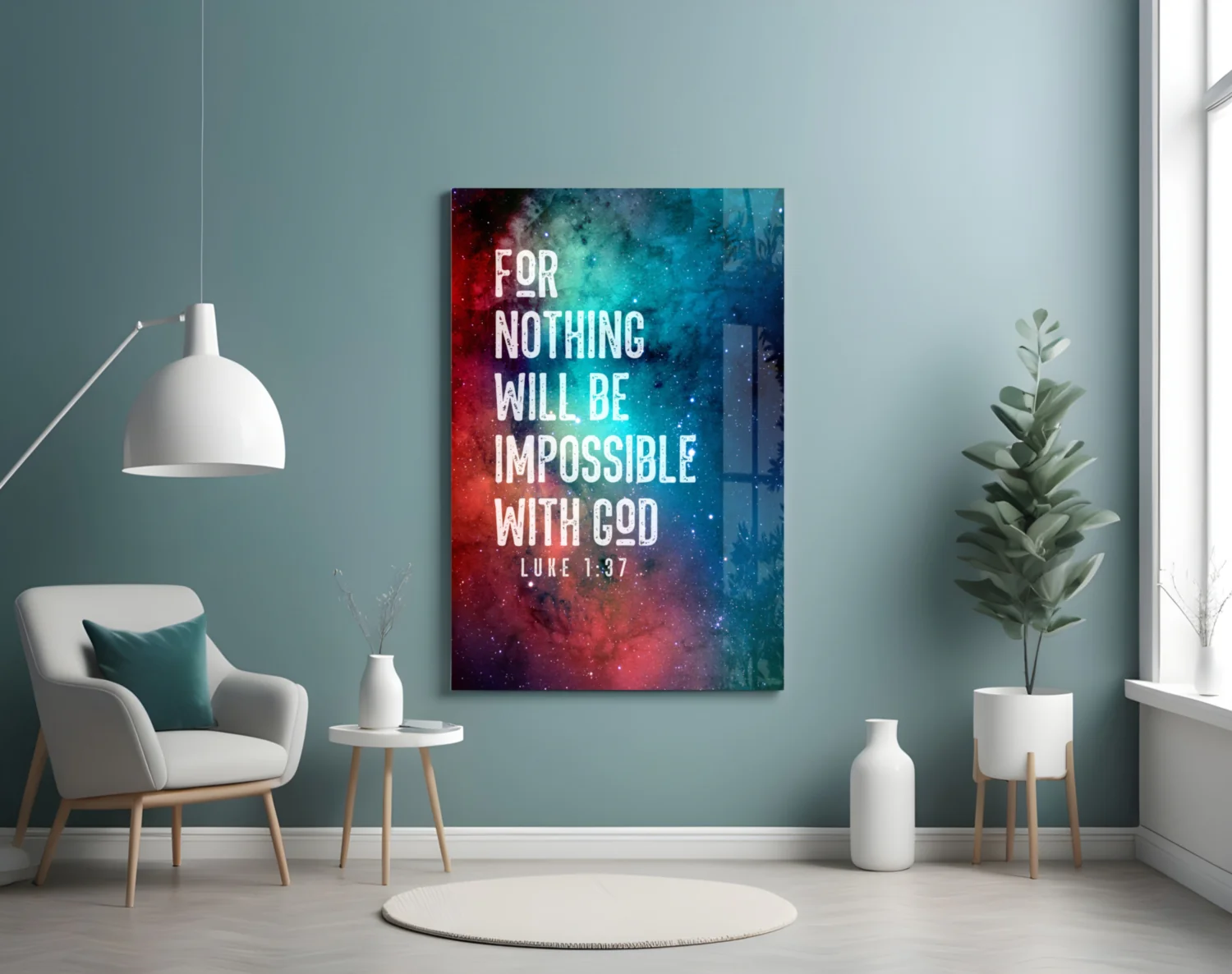 Nothing Impossible Glass Wall Art - Image 4