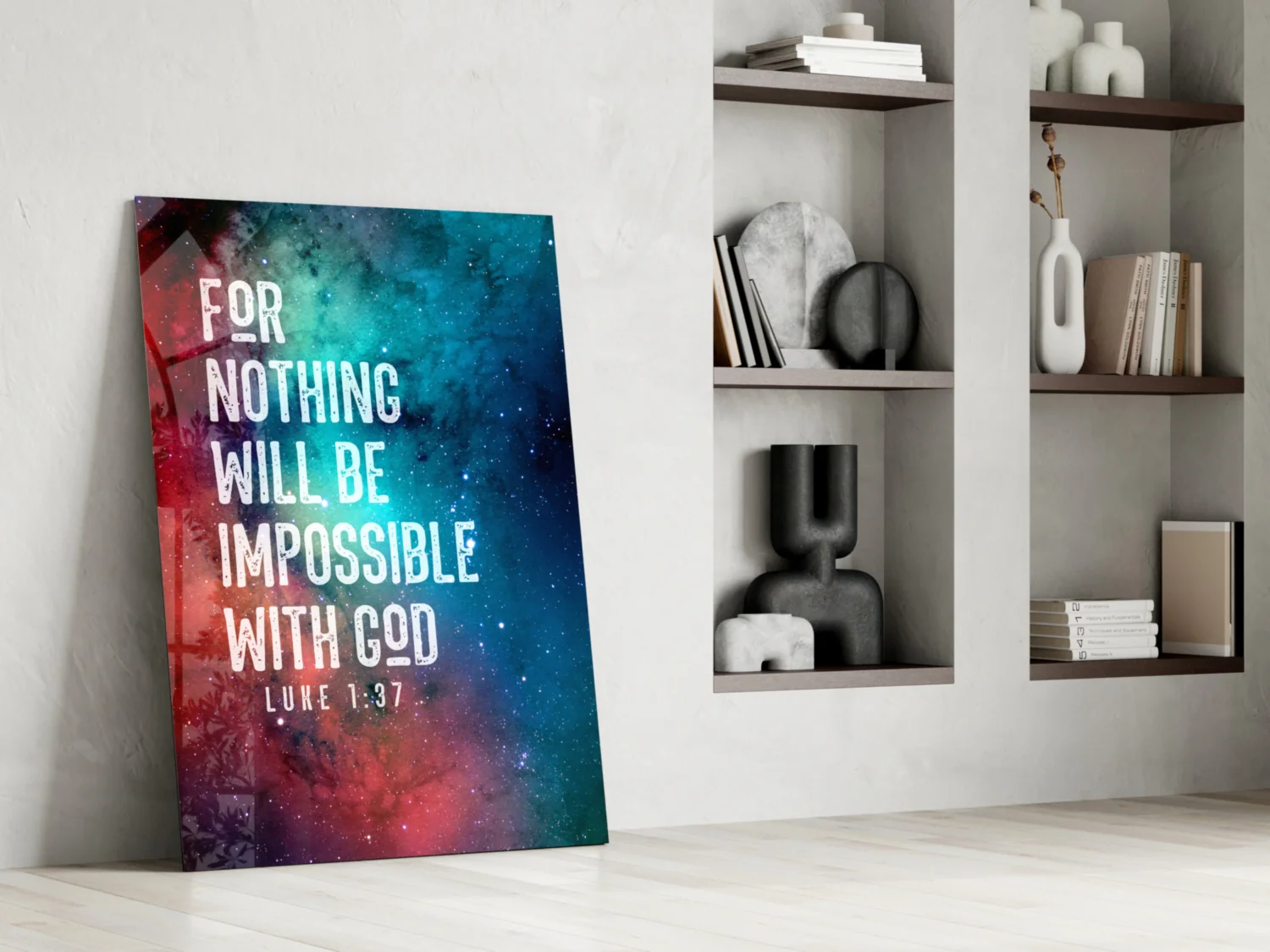 Nothing Impossible Glass Wall Art - Image 6