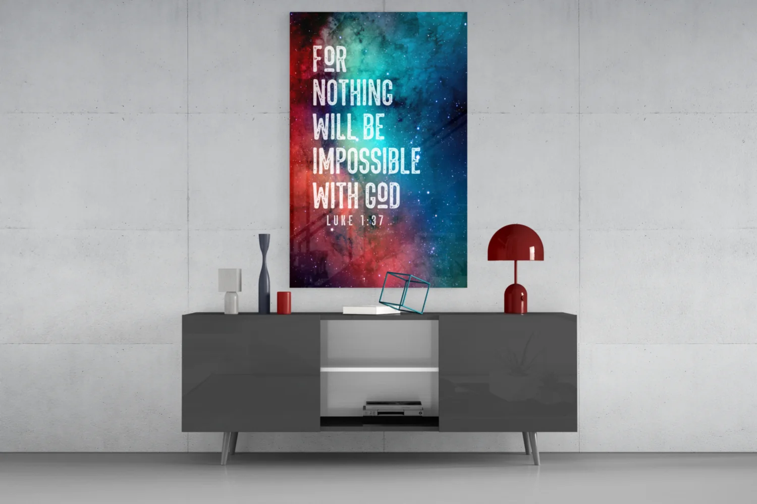 Nothing Impossible Glass Wall Art - Image 8