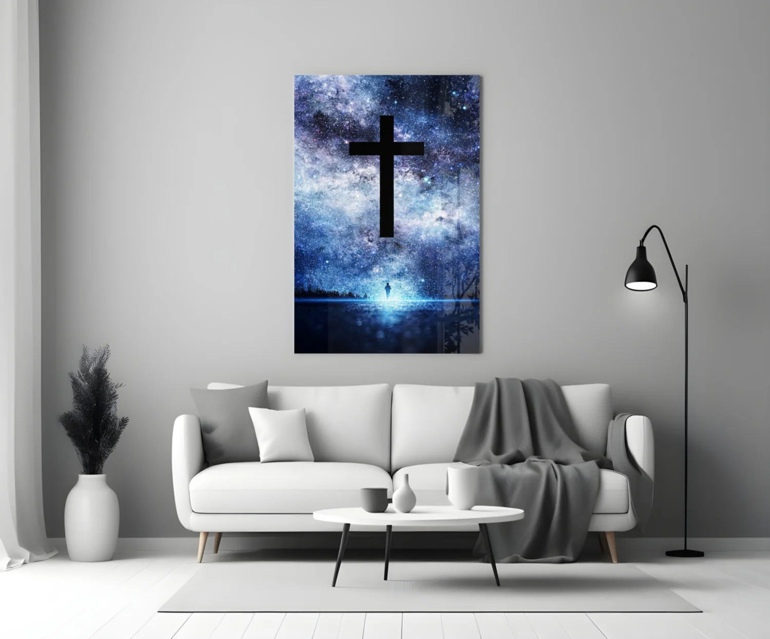 Cross Glass Wall Art - Image 3
