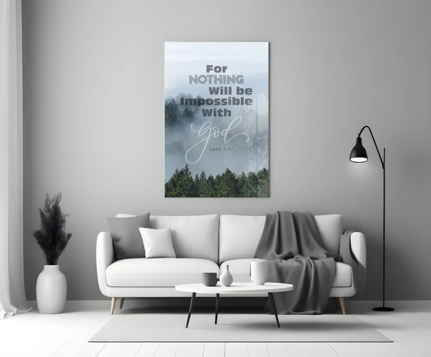 Nothing Impossible Glass Wall Art - Image 3