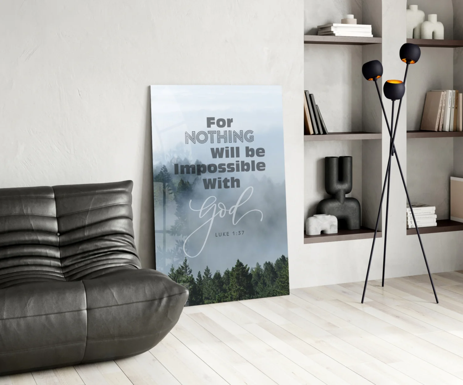 Nothing Impossible Glass Wall Art - Image 5