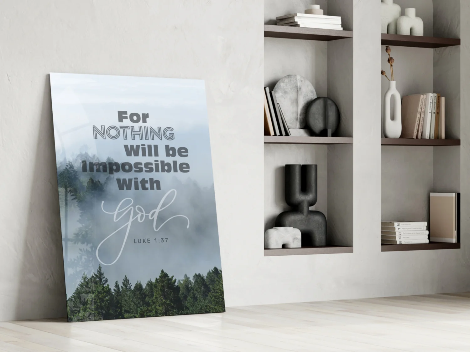 Nothing Impossible Glass Wall Art - Image 6