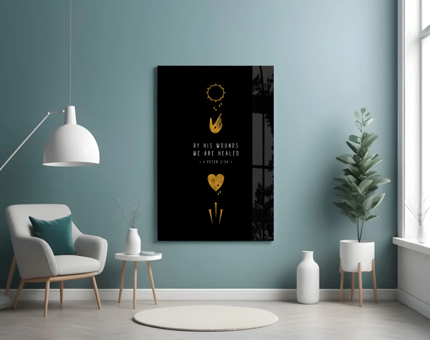 We are Healed Glass Wall Art - Image 4