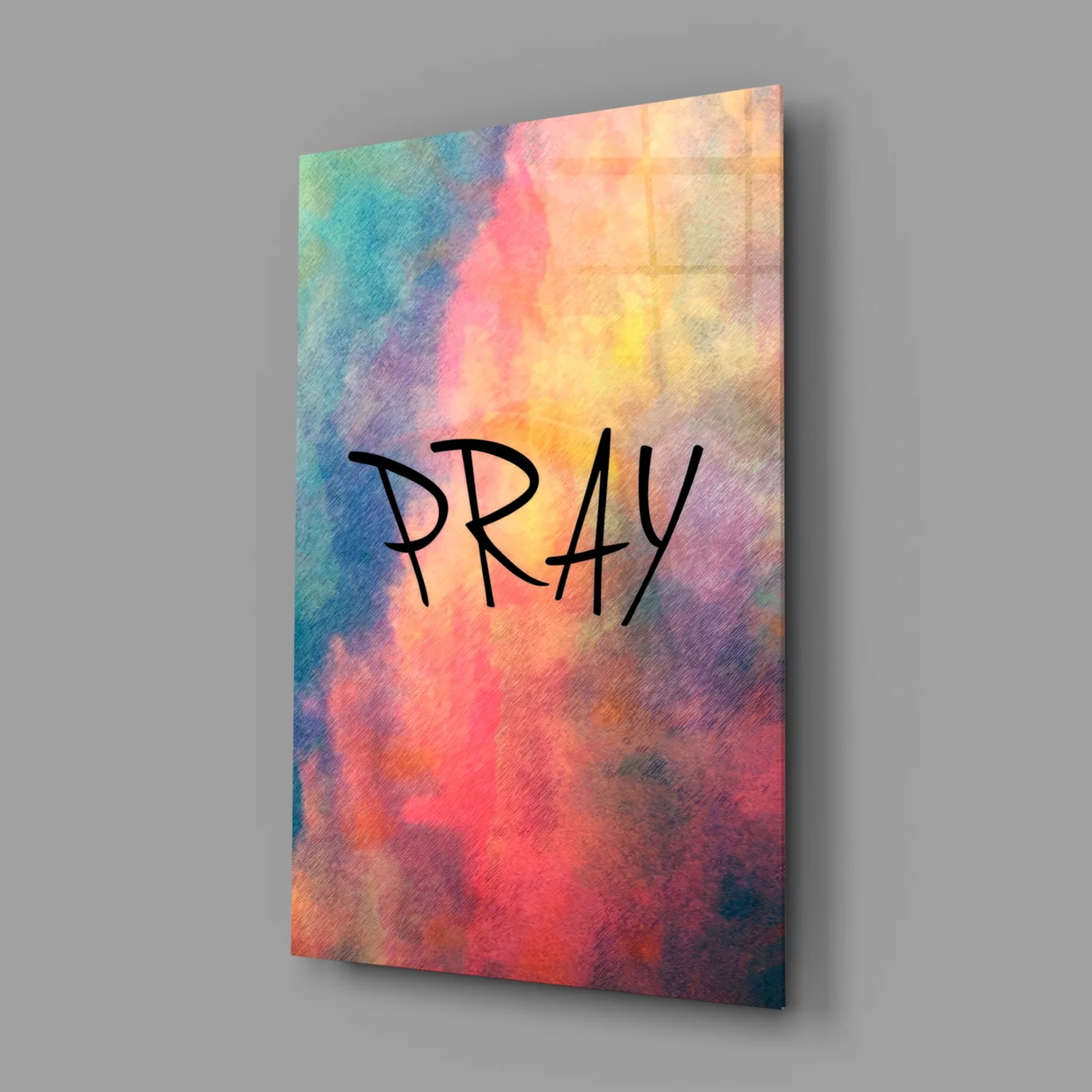 Pray Glass Wall Art - Image 2