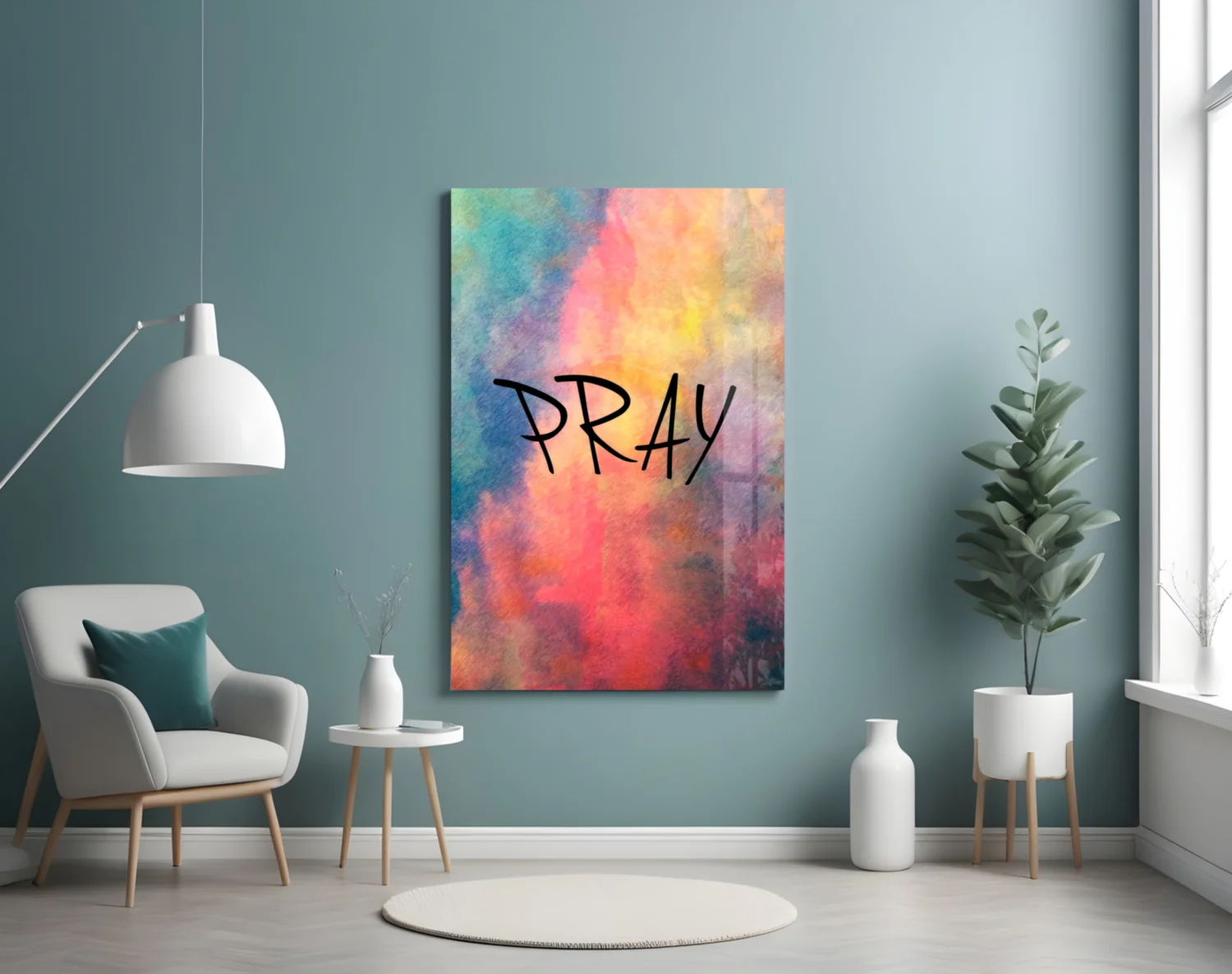 Pray Glass Wall Art - Image 4