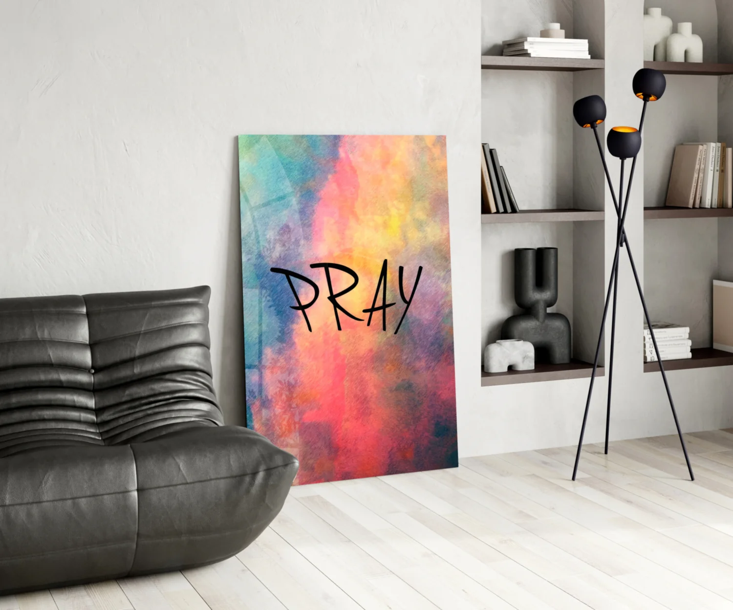 Pray Glass Wall Art - Image 5