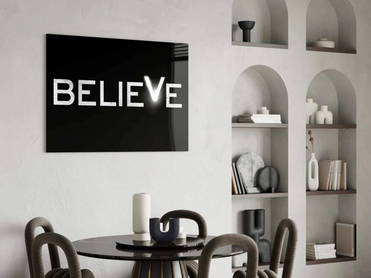 Believe Glass Wall Art - Image 5