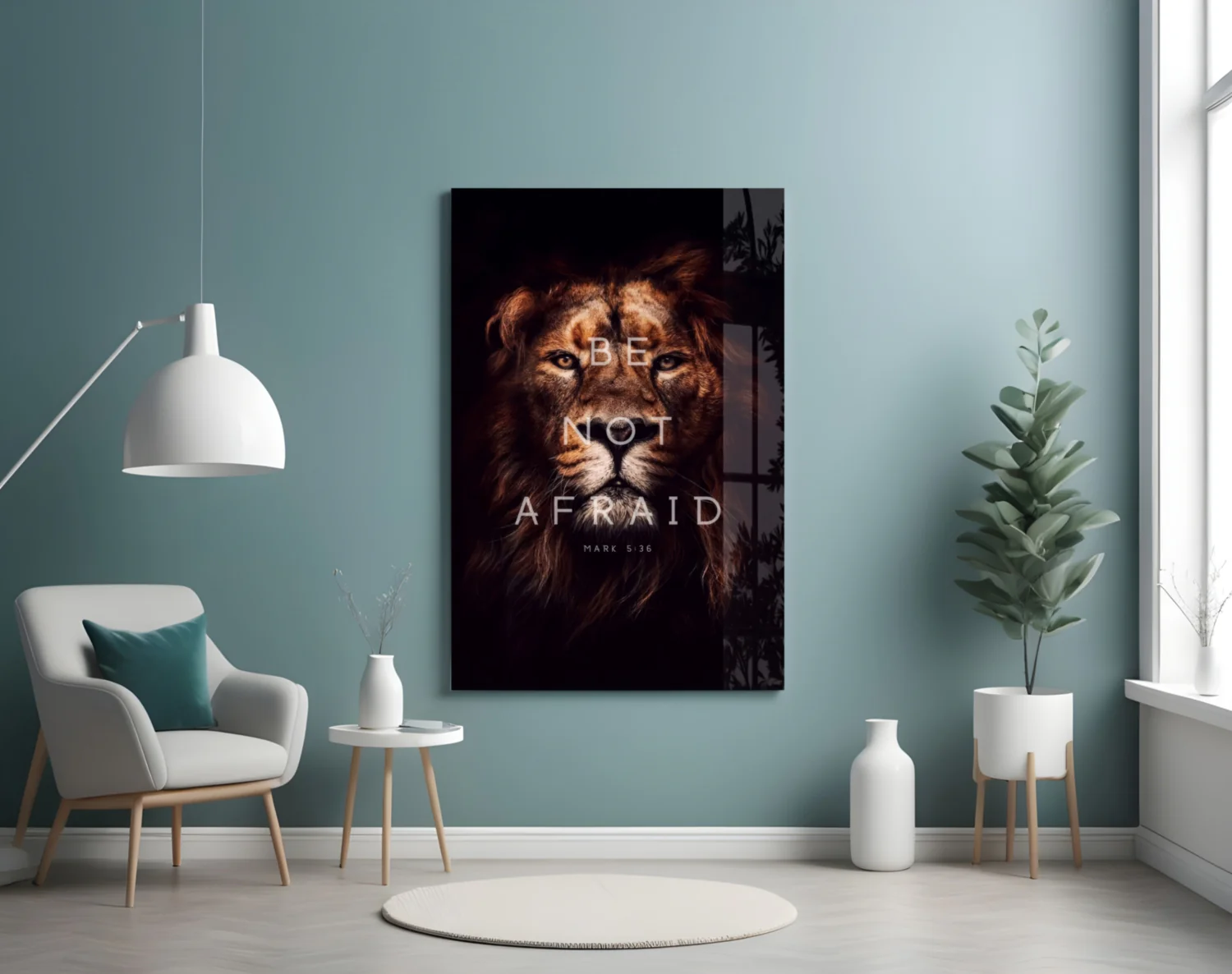 Lion Glass Wall Art - Image 4