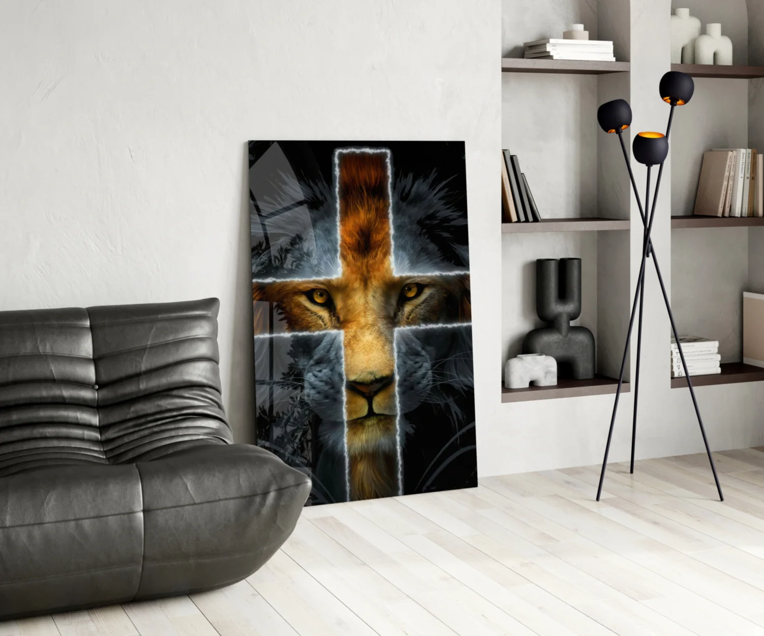 Lion Glass Wall Art - Image 5