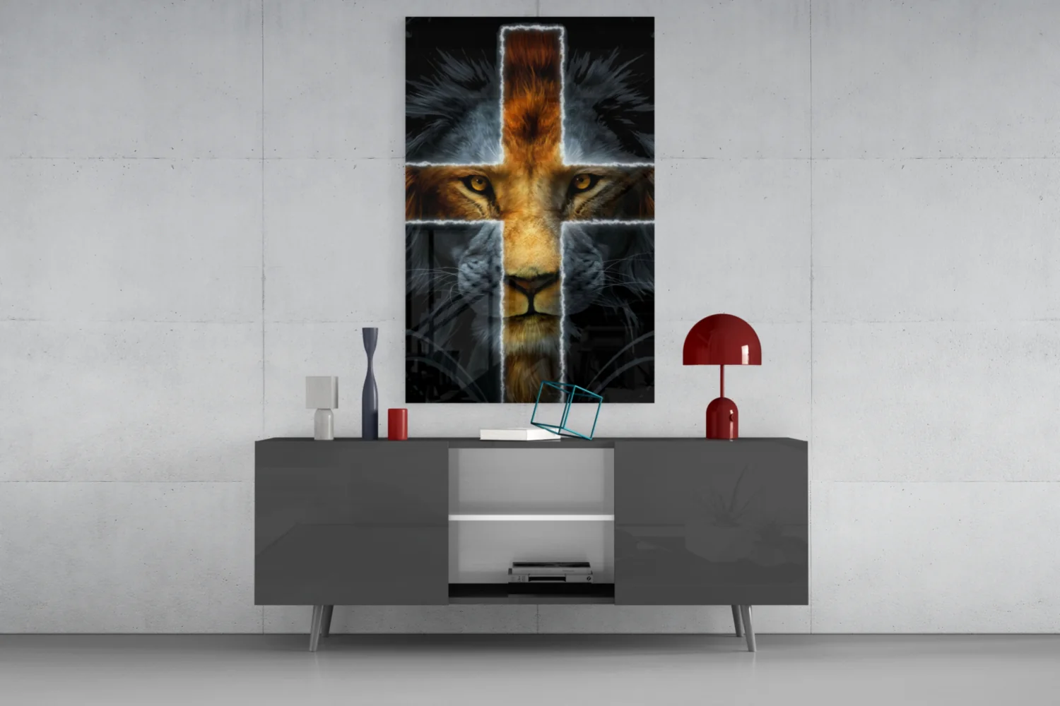 Lion Glass Wall Art - Image 8