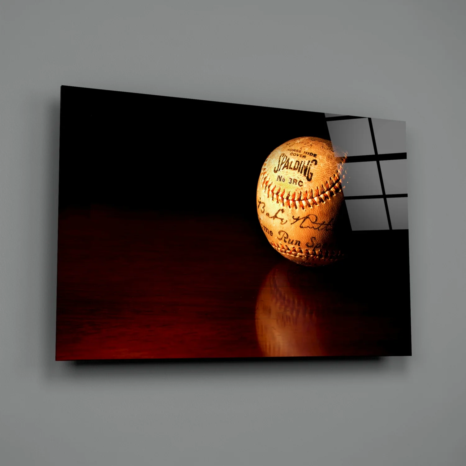 Baseball Glass Wall Art - Image 2