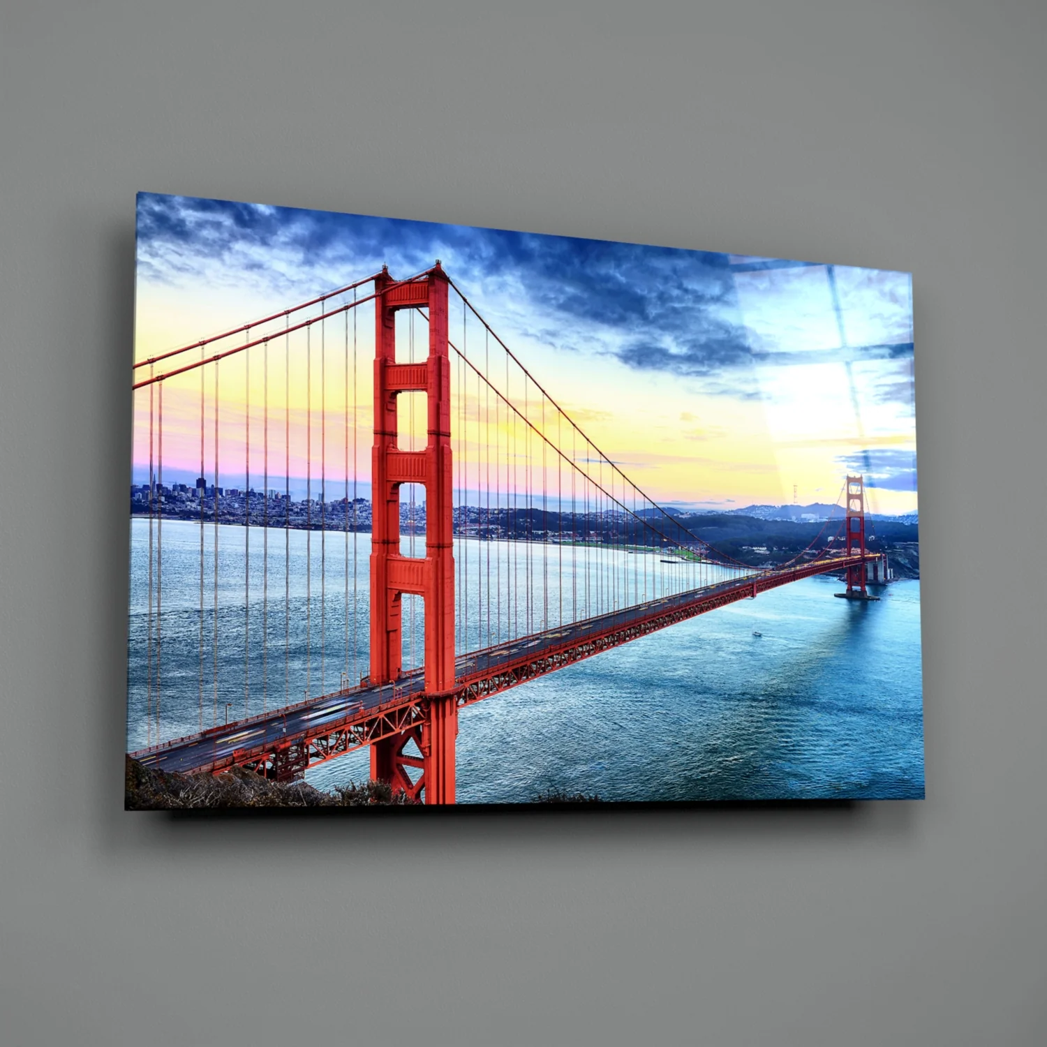 Golden Gate Bridge Glass Wall Art - Image 2