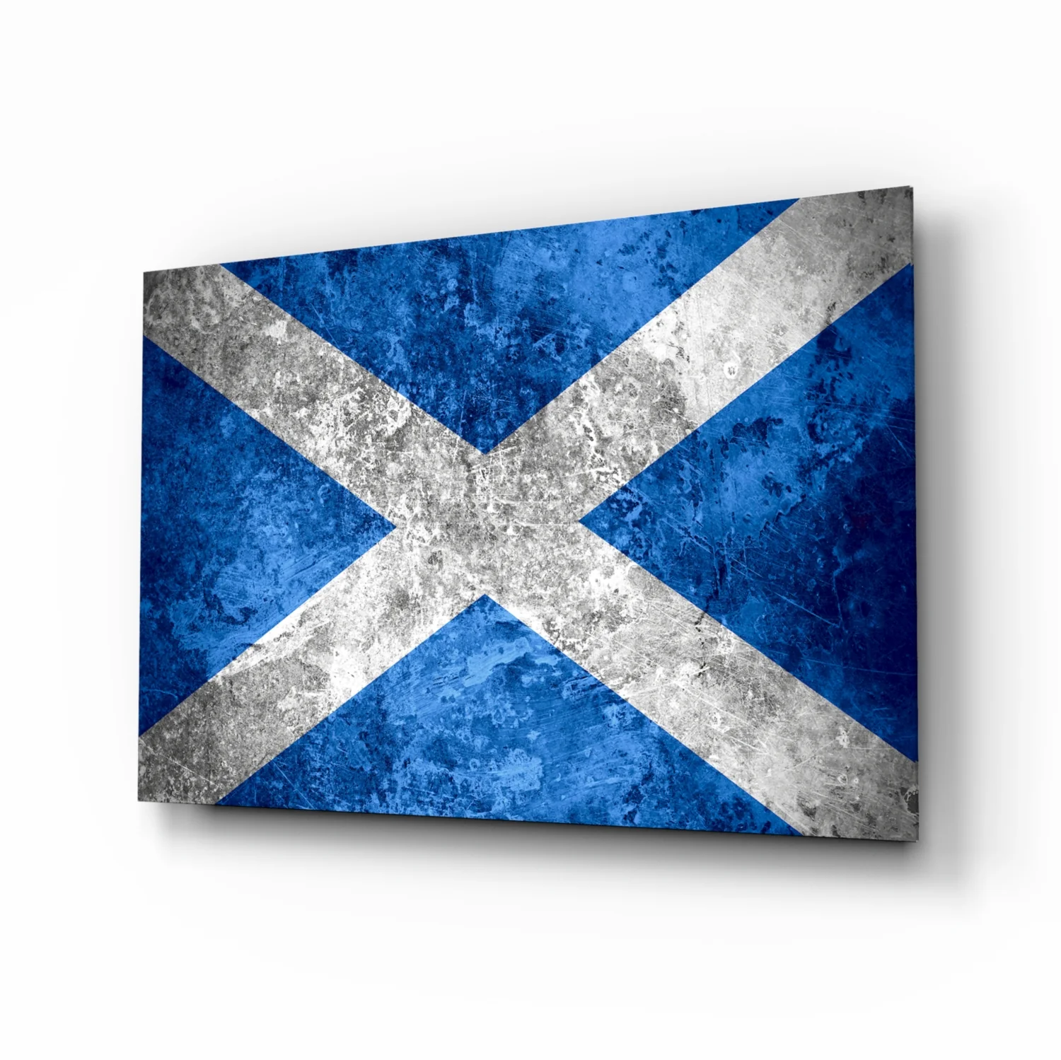Flag of Scotland Glass Wall Art