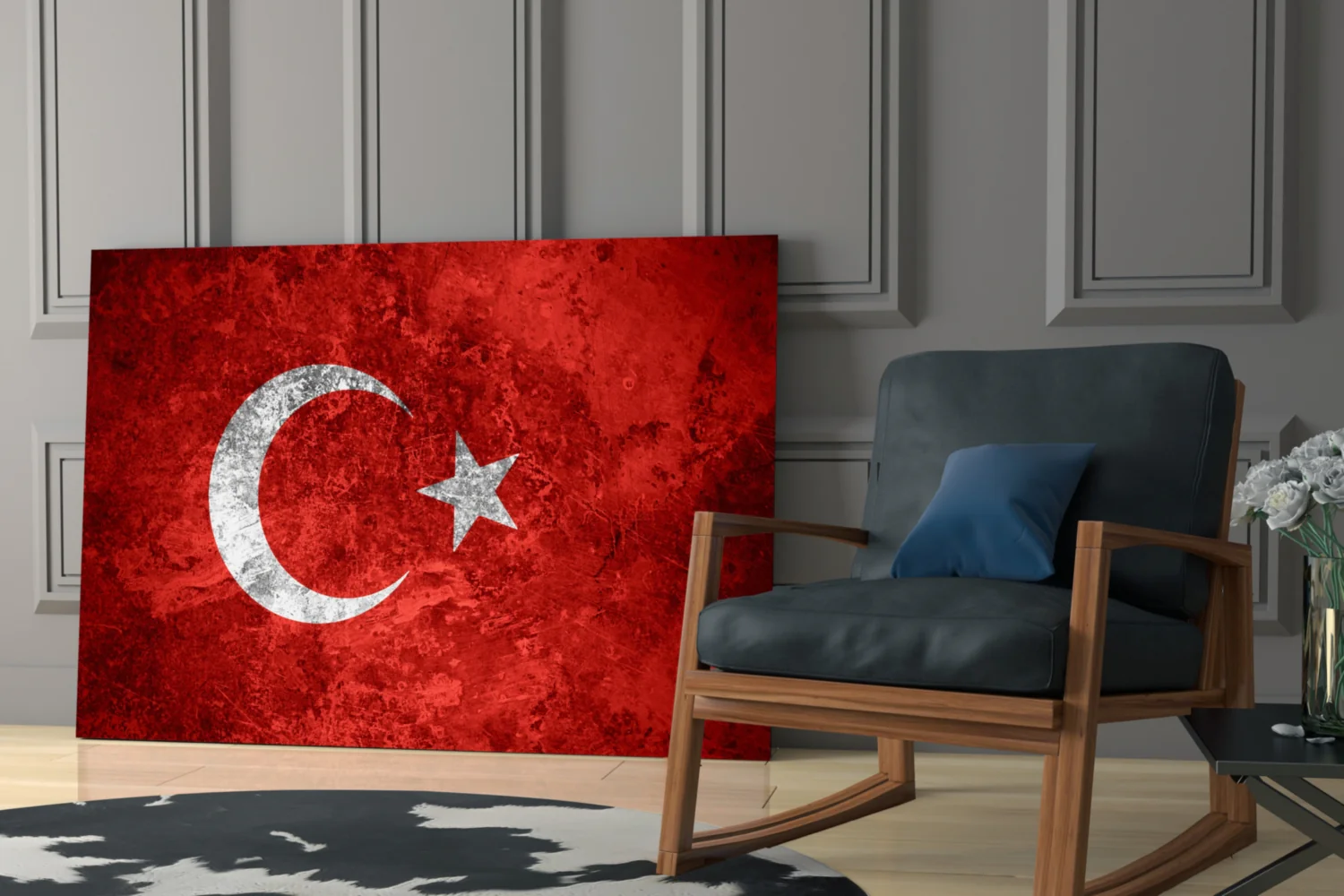 Flag of Turkiye Glass Wall Art - Image 6