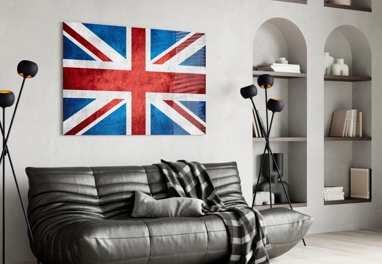 Flag of the United Kingdom Glass Wall Art - Image 4