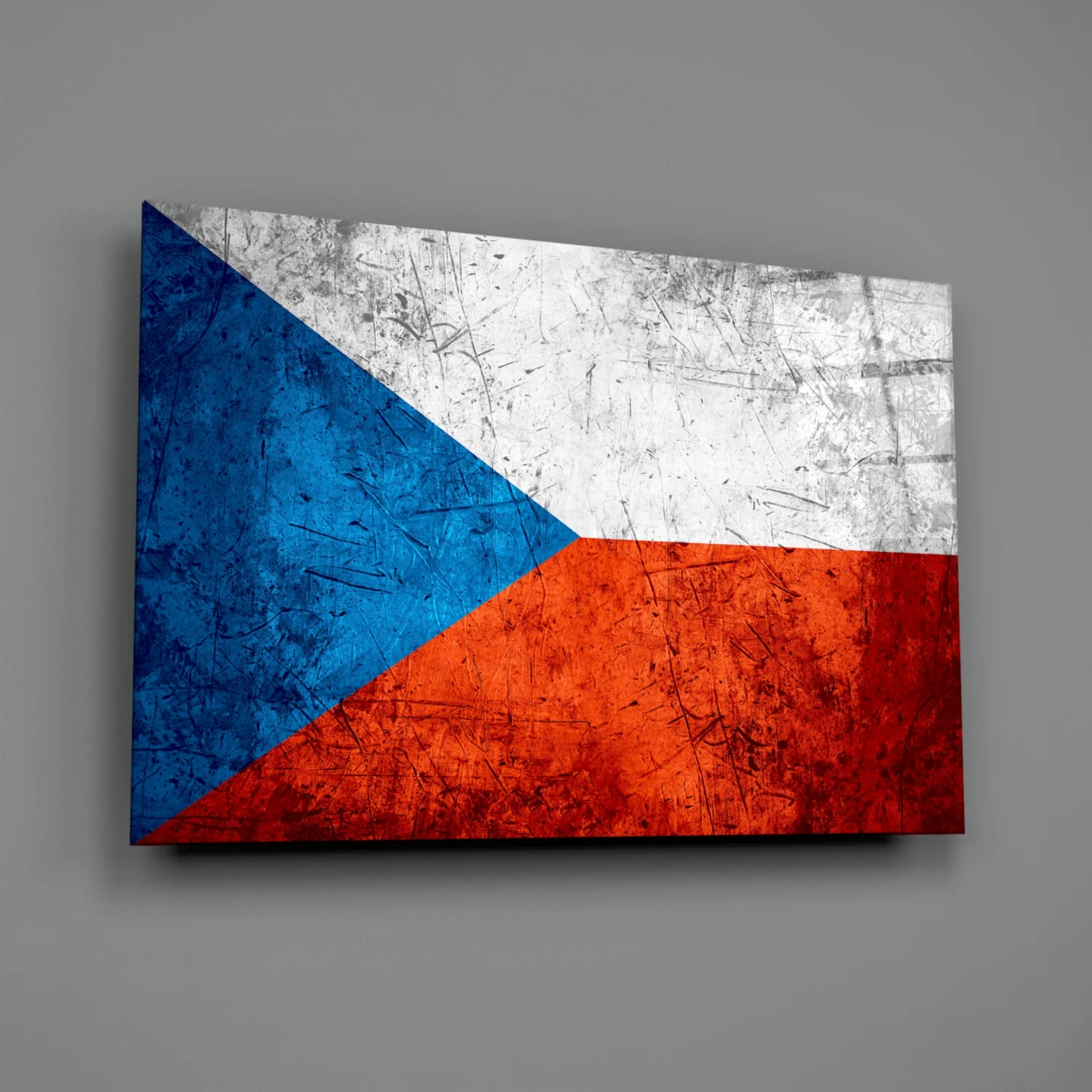 Flag of Czechia Glass Wall Art - Image 2