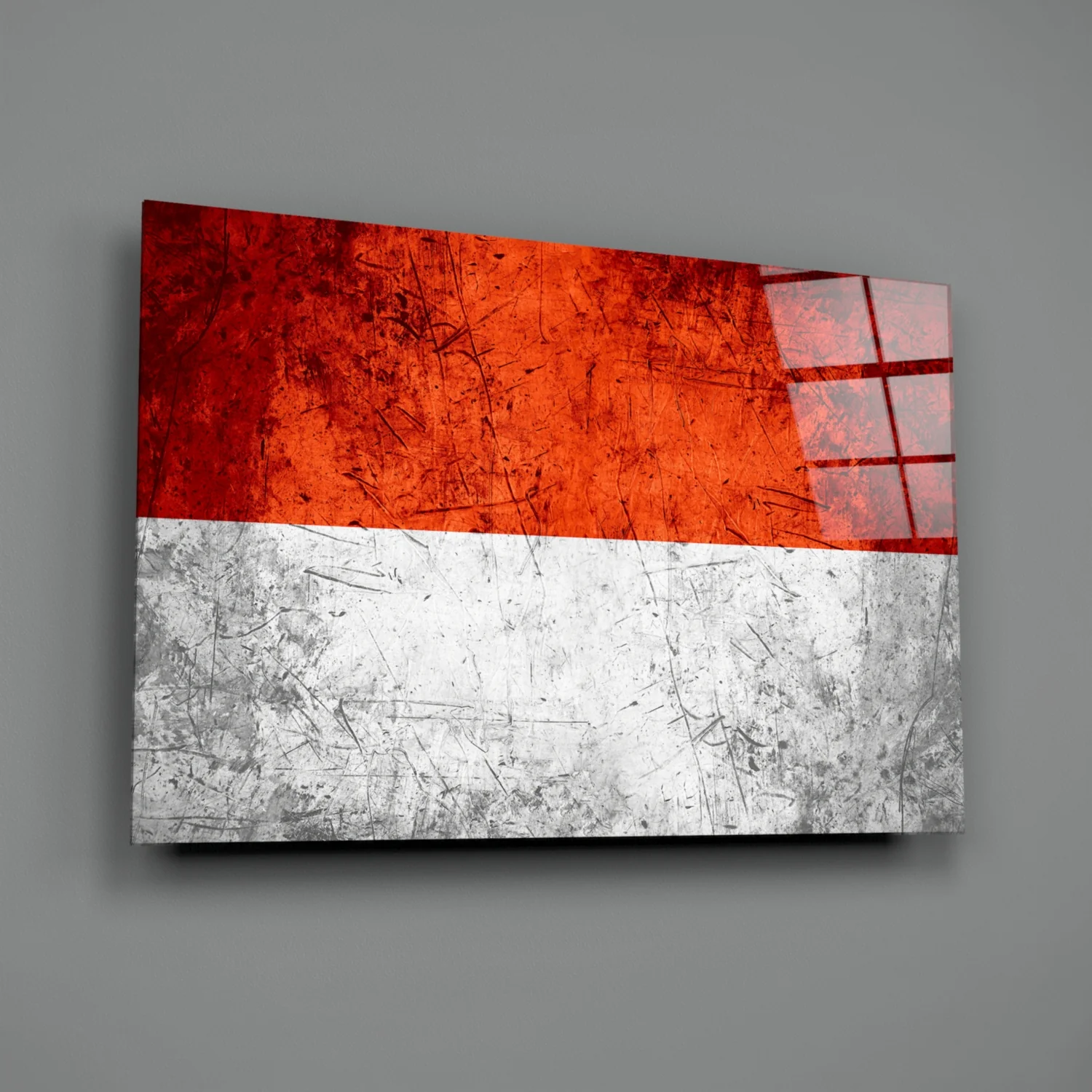 Flag of Indonesia Glass Wall Art - Image 2