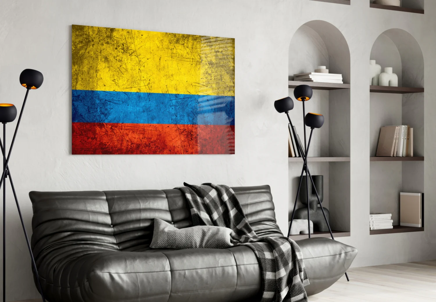 Flag of Colombia Glass Wall Art - Image 4