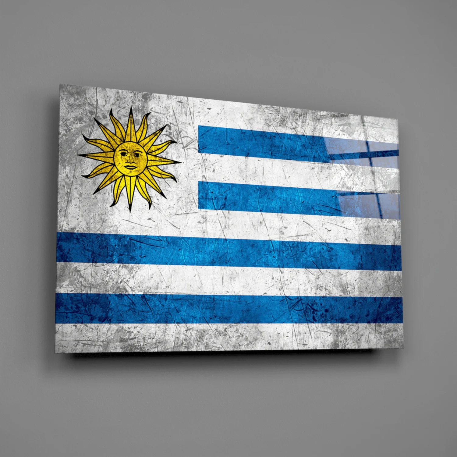 Flag of Uruguay Glass Wall Art - Image 2