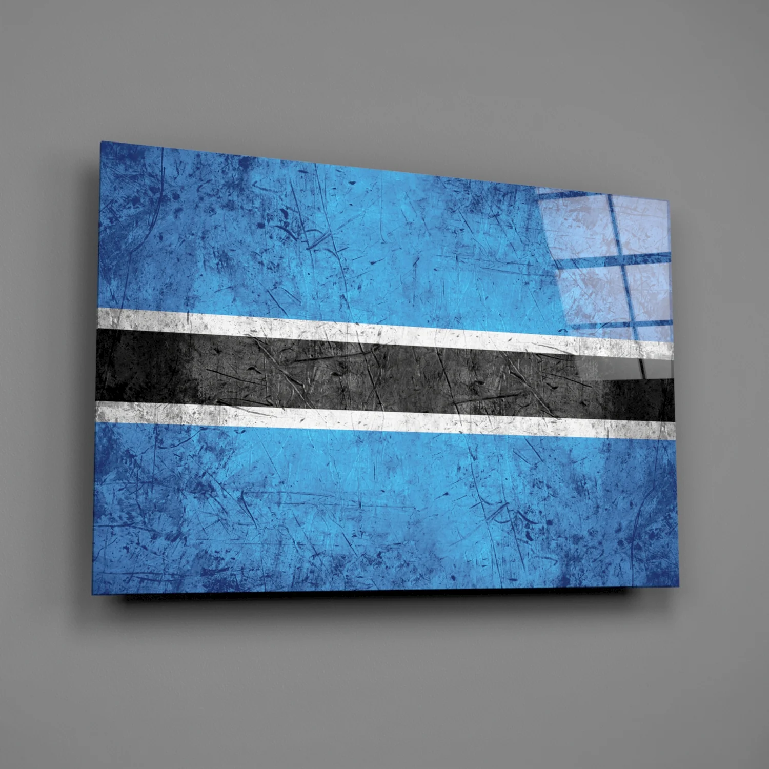 Flag of Botswana Glass Wall Art - Image 2