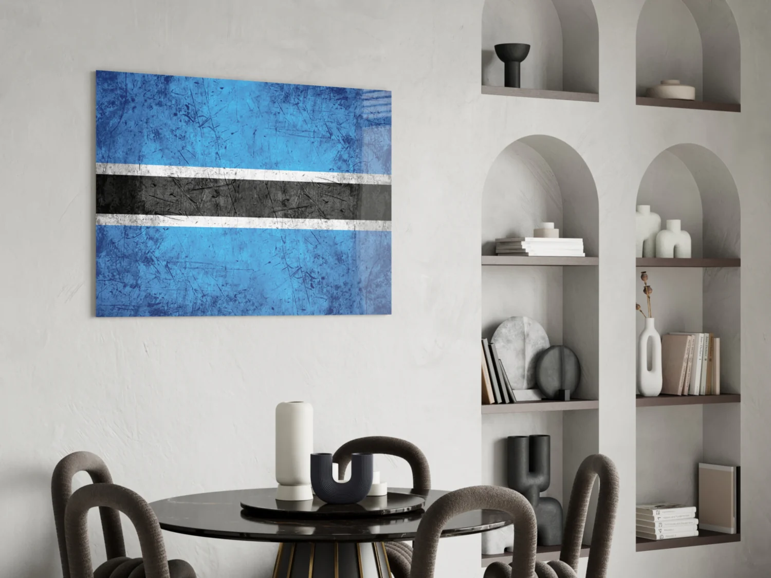 Flag of Botswana Glass Wall Art - Image 5