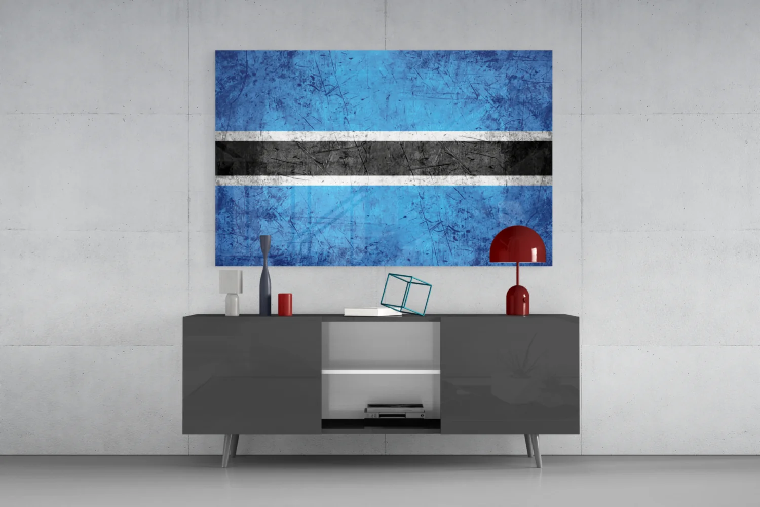 Flag of Botswana Glass Wall Art - Image 8
