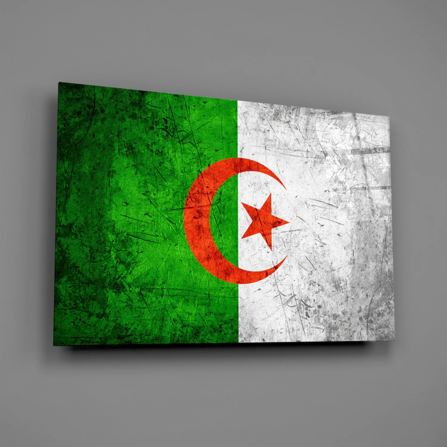 Flag of Algeria Glass Wall Art - Image 2
