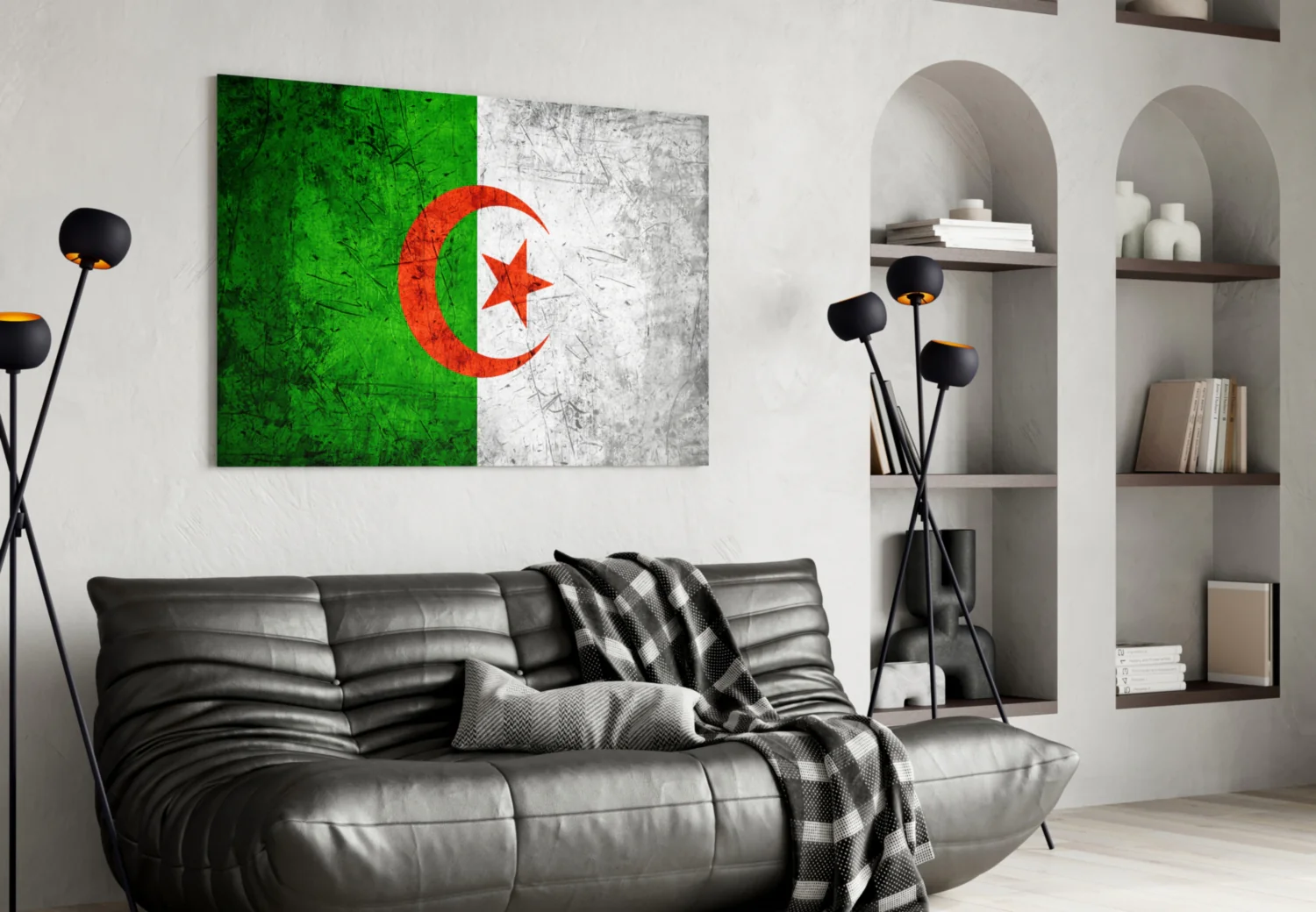 Flag of Algeria Glass Wall Art - Image 4