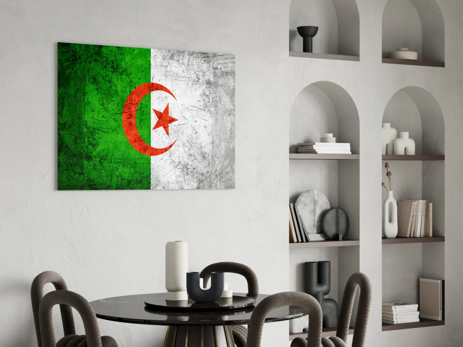 Flag of Algeria Glass Wall Art - Image 5
