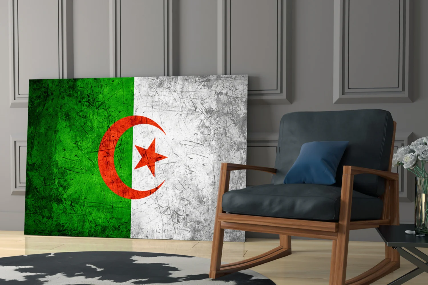 Flag of Algeria Glass Wall Art - Image 6