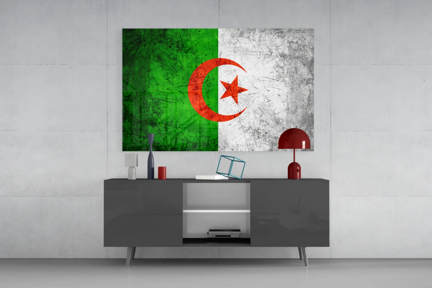Flag of Algeria Glass Wall Art - Image 8